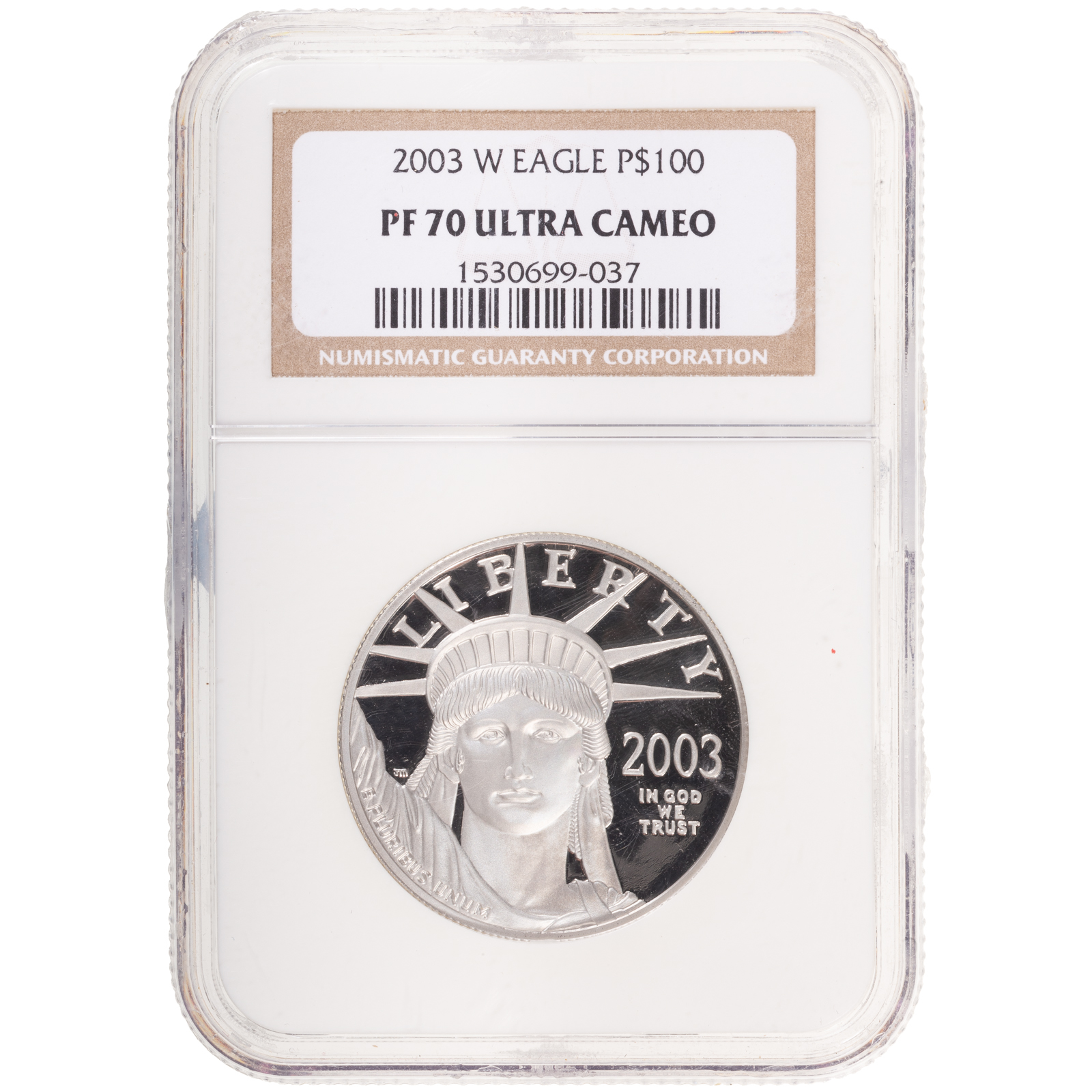 2003-W $100 1 OZ PROOF PLATINUM