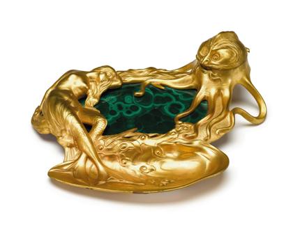 Austrian Art Nouveau gilt bronze 4a808