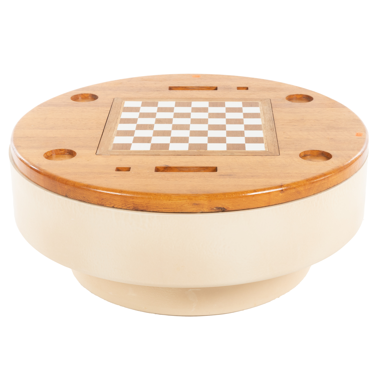 MID-CENTURY STYLE ROUND OAK GAMES