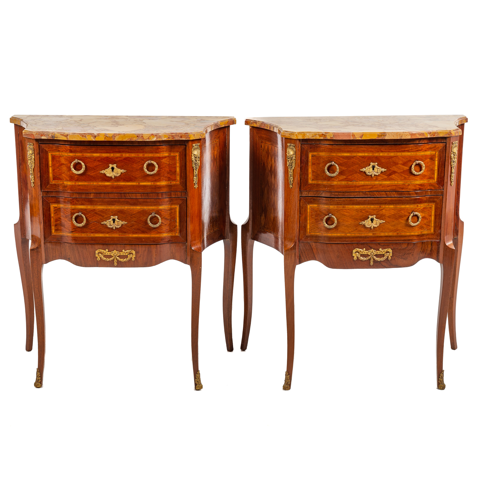A PAIR OF LOUIS XV STYLE MARBLE 2e907b