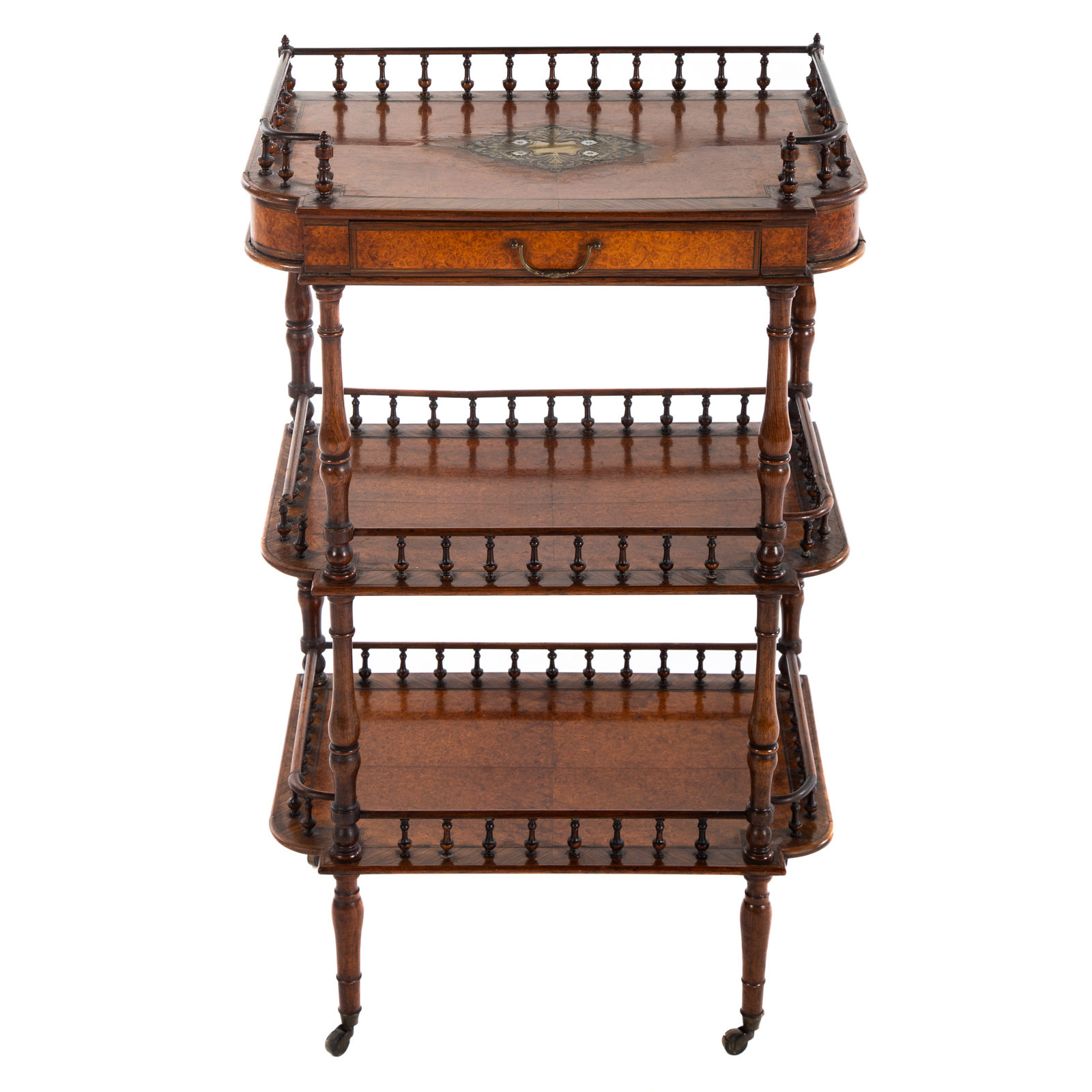 EDWARDIAN INLAID ETAGERE 1st quarter,