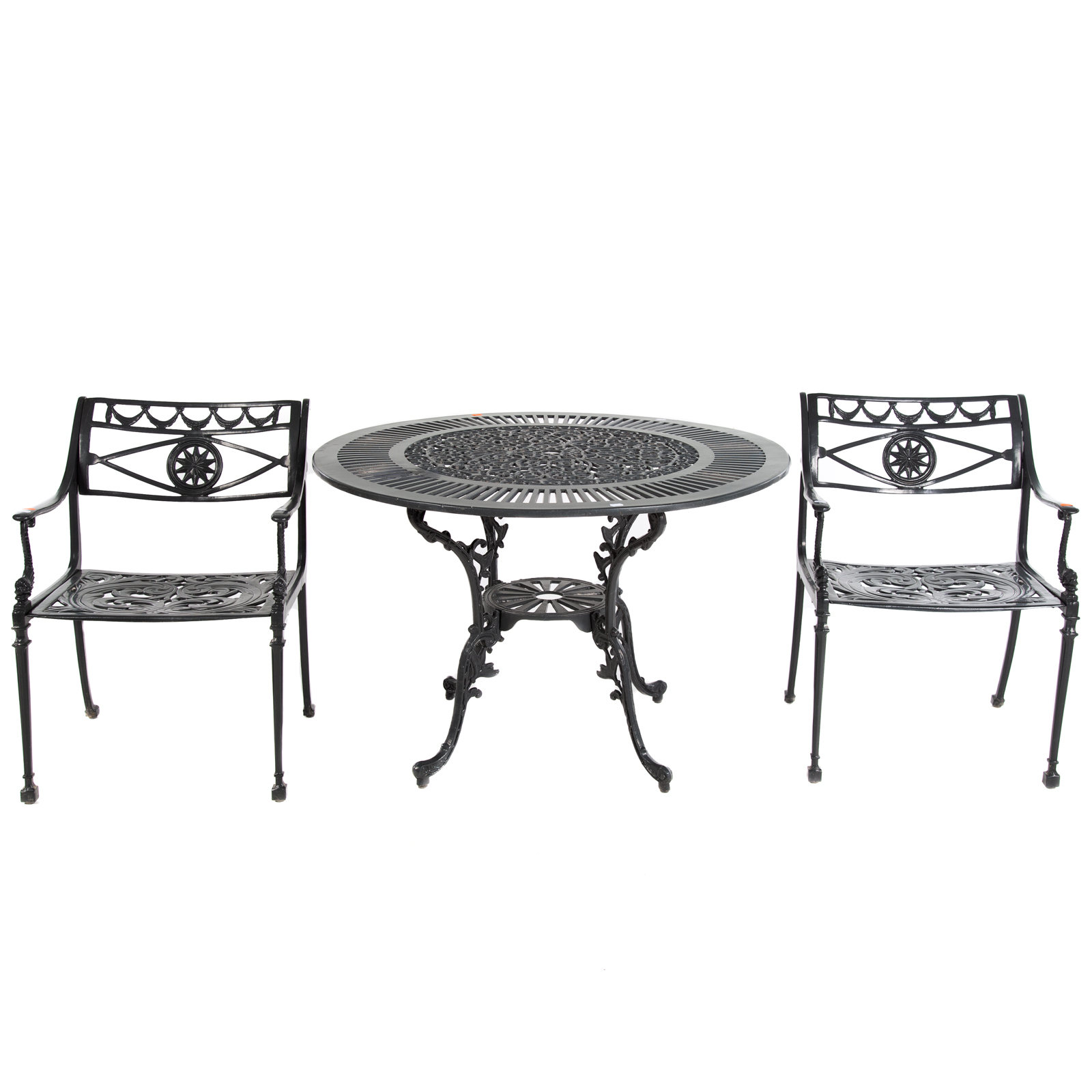 CLASSICAL STYLE METAL PATIO TABLE 2e90a0