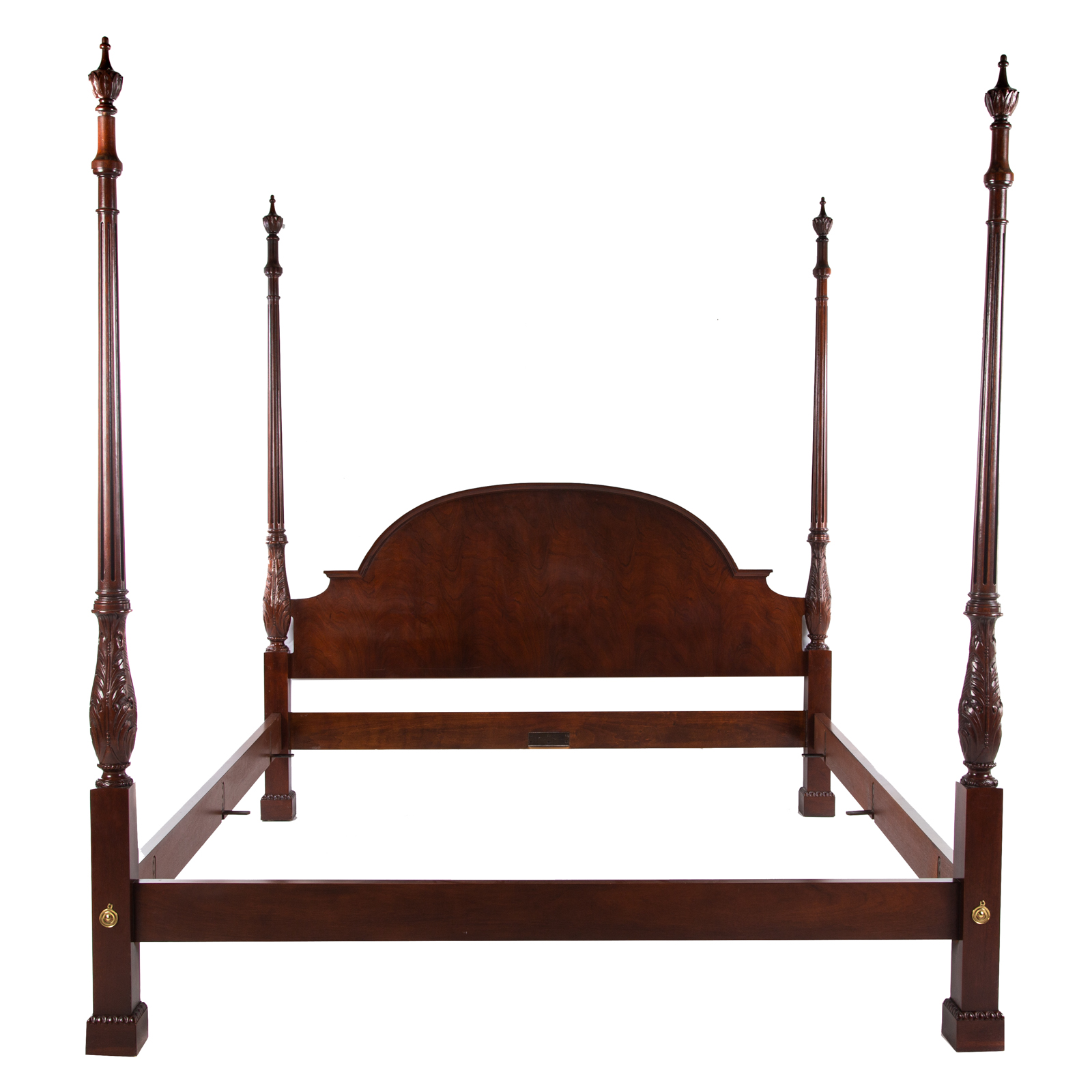 BAKER KING-SIZE MAHOGANY CARVED