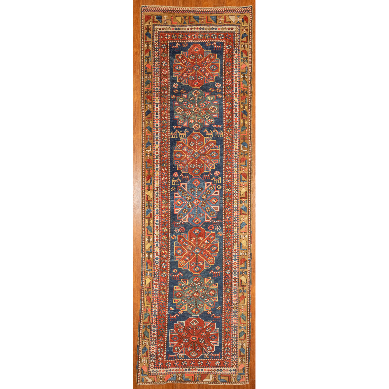 SEMI-ANTIQUE KARABAGH RUNNER, CAUCASUS,