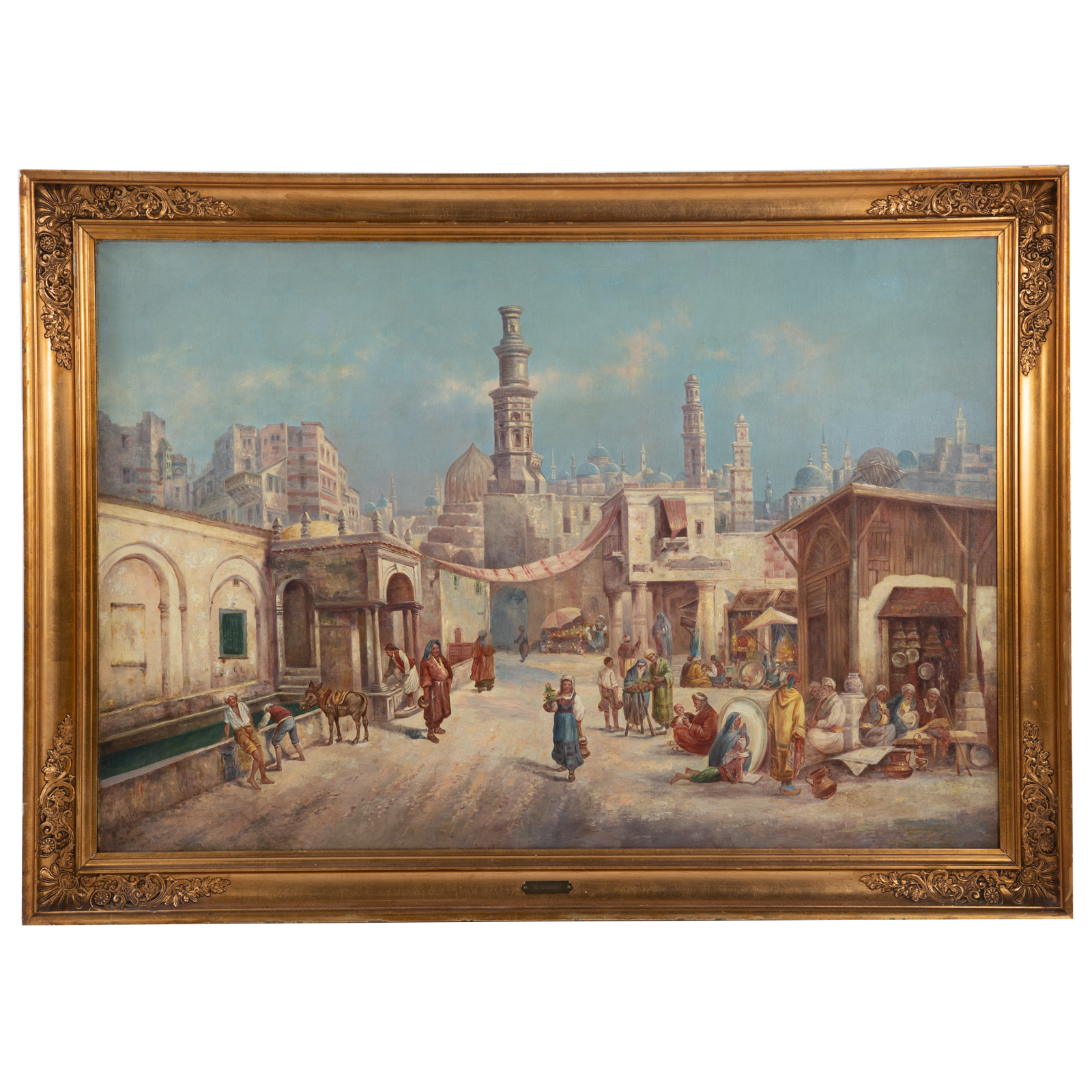 A. SORBINI. CAIRO STREET SCENE,