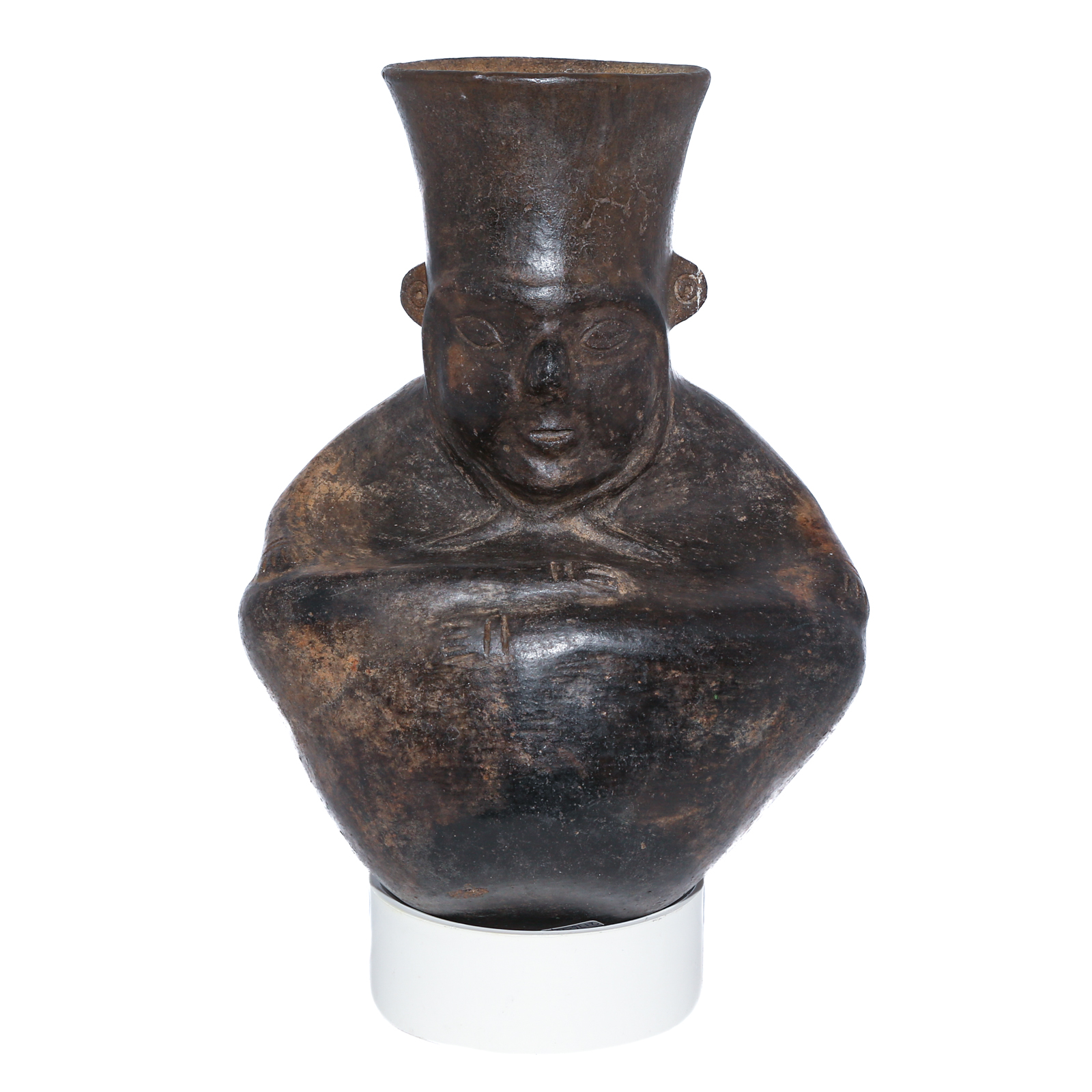 MOCHE BLACK EARTHENWARE EFFIGY