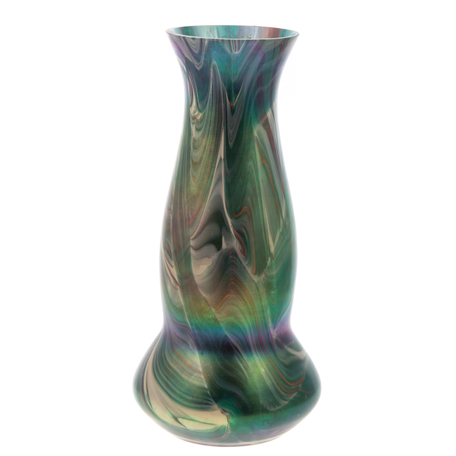 AUSTRIAN IRIDESCENT ART GLASS VASE 2e91aa