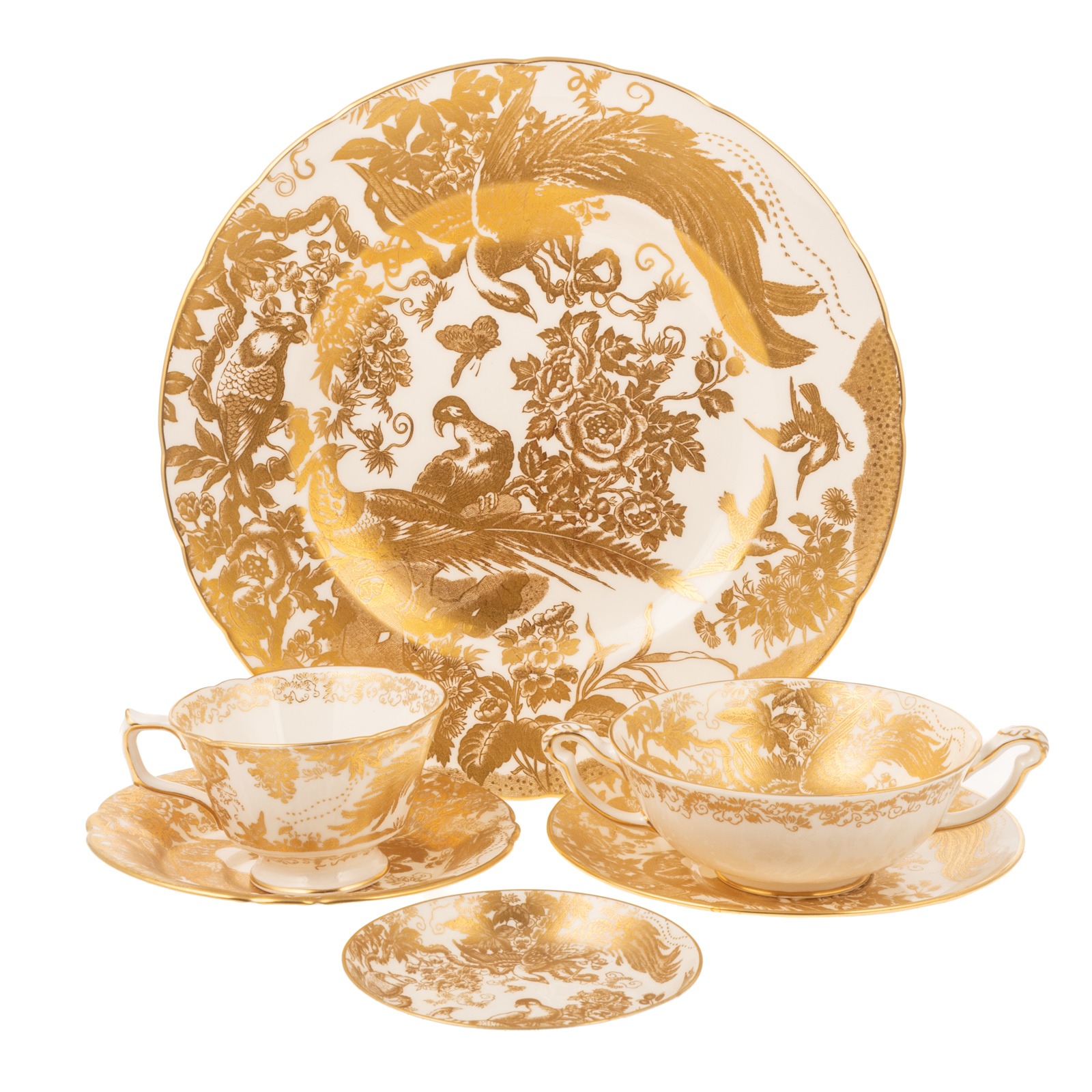 ROYAL CROWN DERBY GOLDEN AVES DINNER