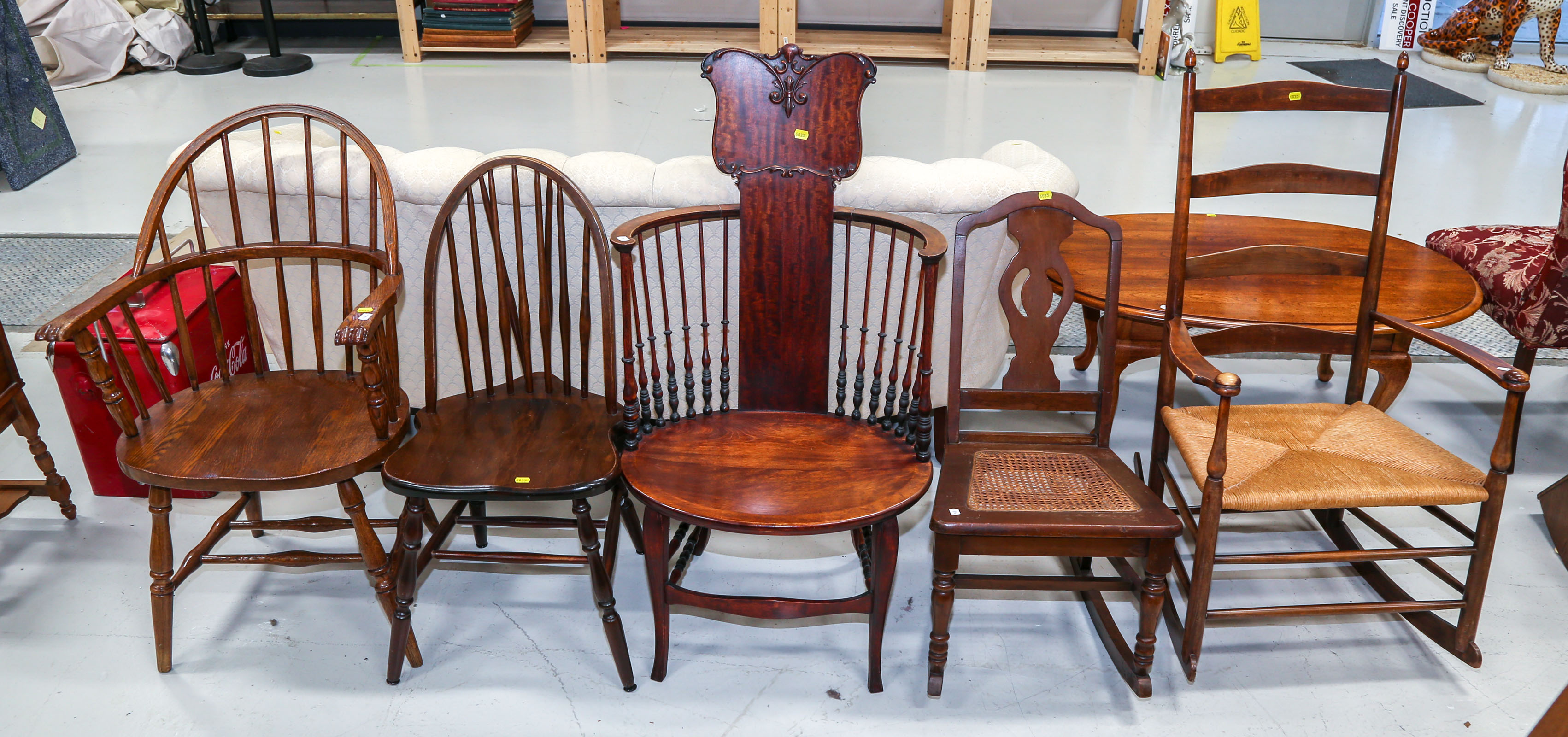 FIVE ASSORTED CHAIRS Including 2e9202