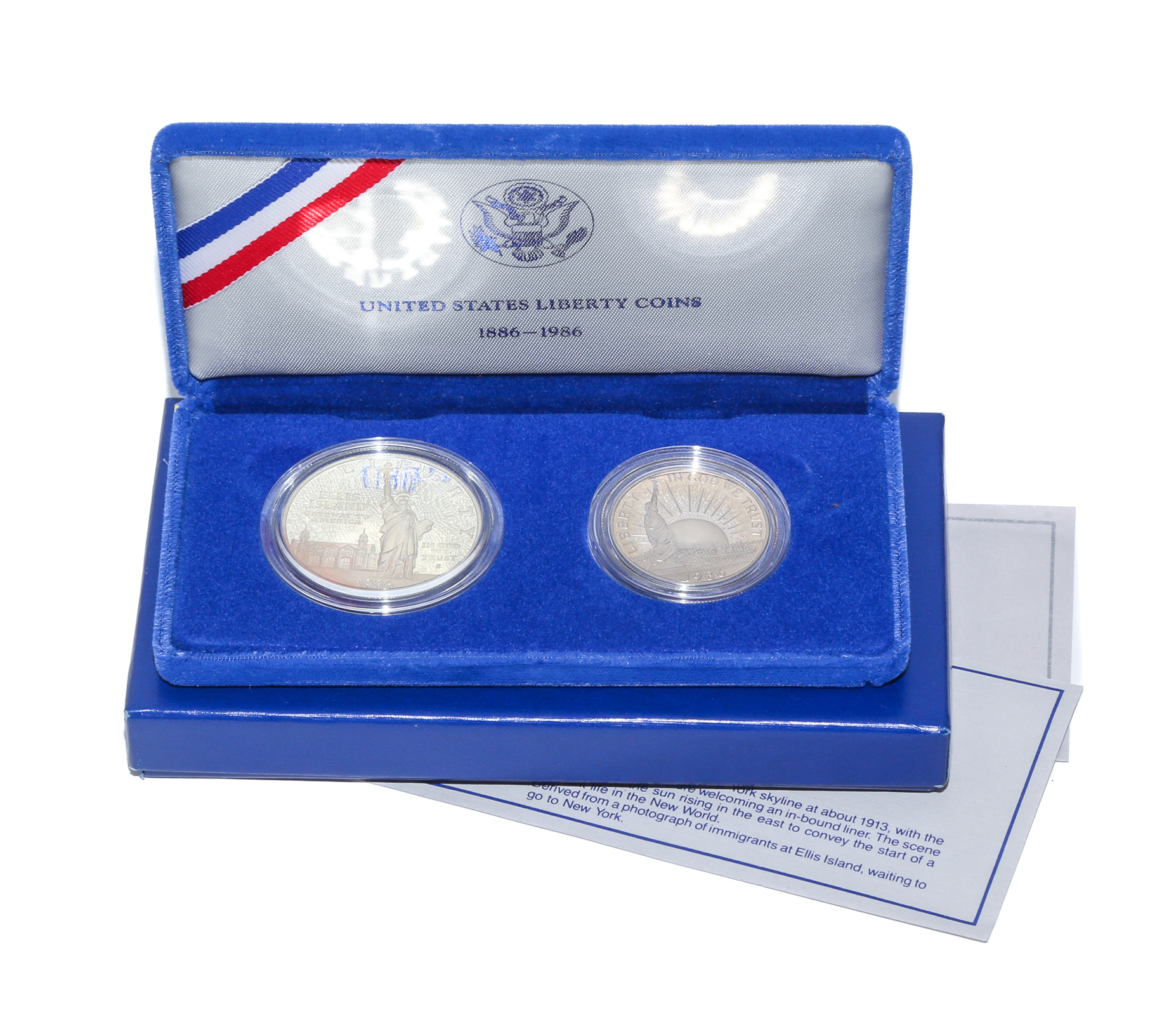 1986 PROOF LIBERTY TWO-COIN SET