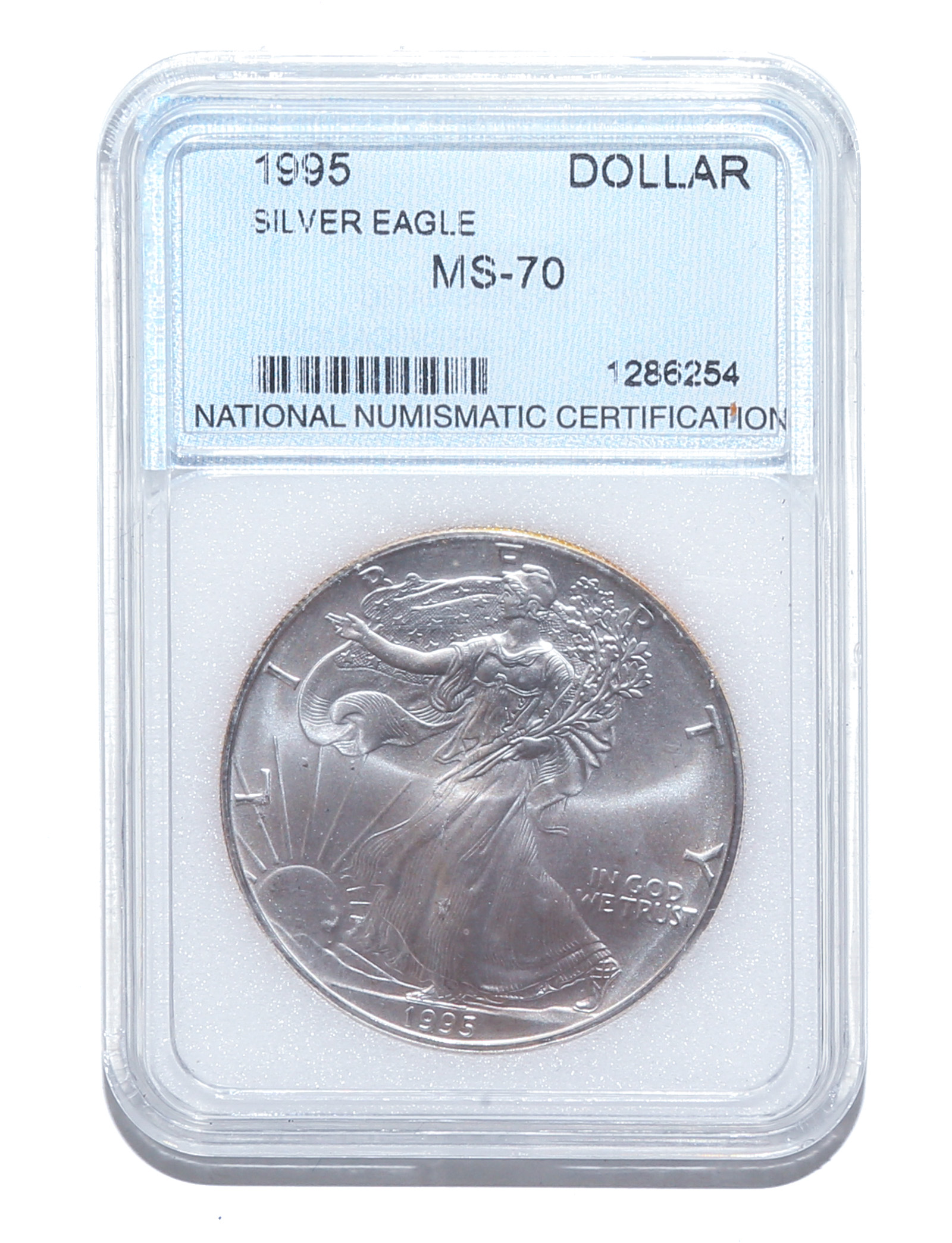 1995 SILVER EAGLE NNC MS70 This