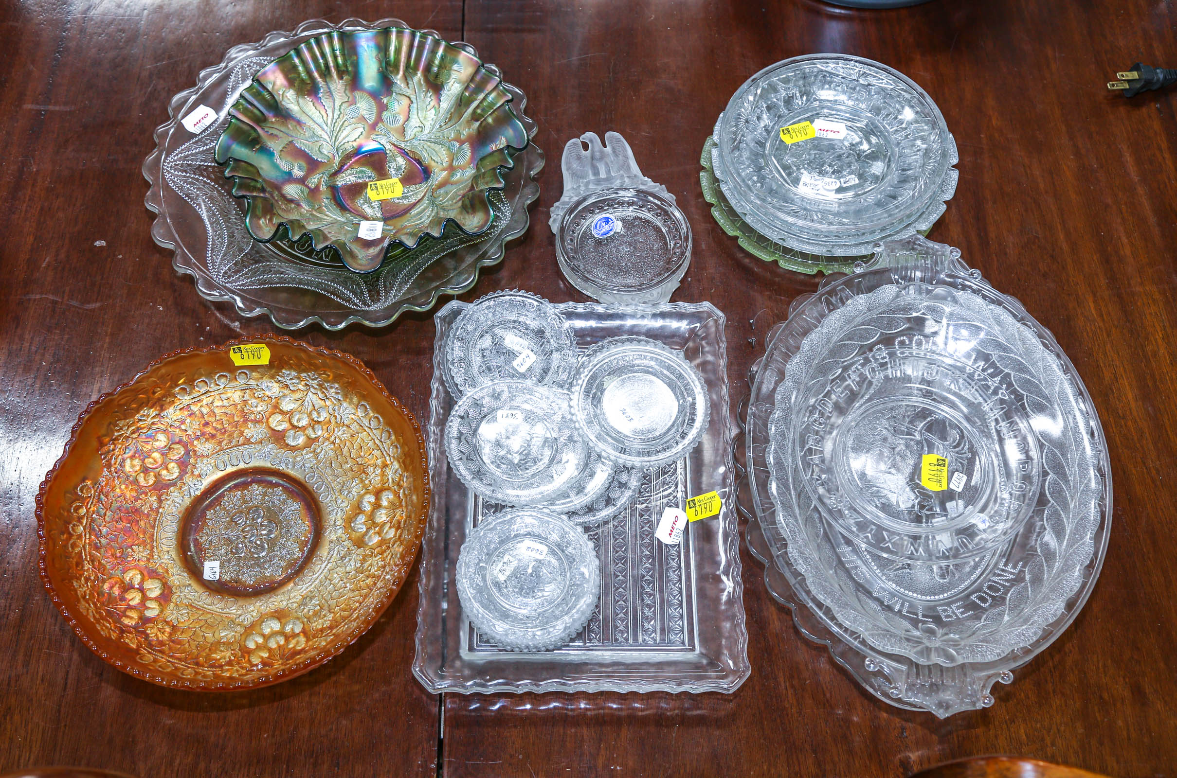 GROUP OF ASSORTED GLASSWARE Including 2e9283