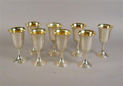 Set of eight Alvin sterling silver