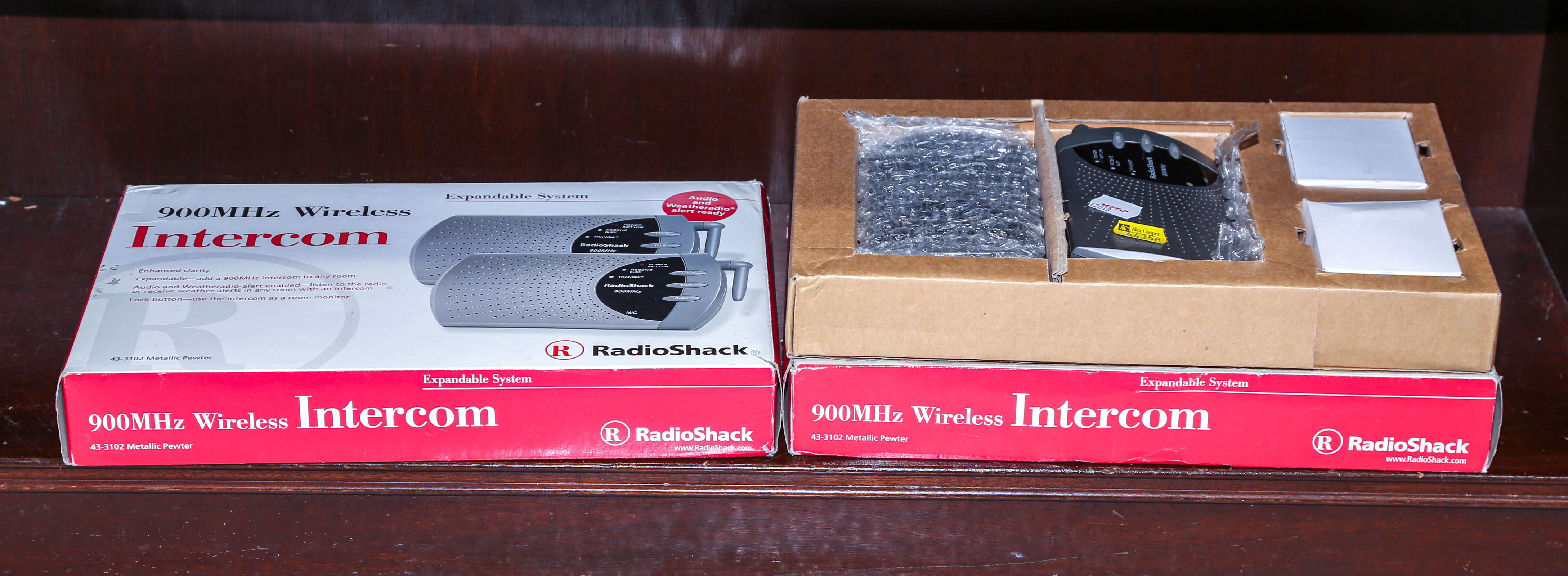 TWO PAIRS OF RADIO SHACK WIRELESS