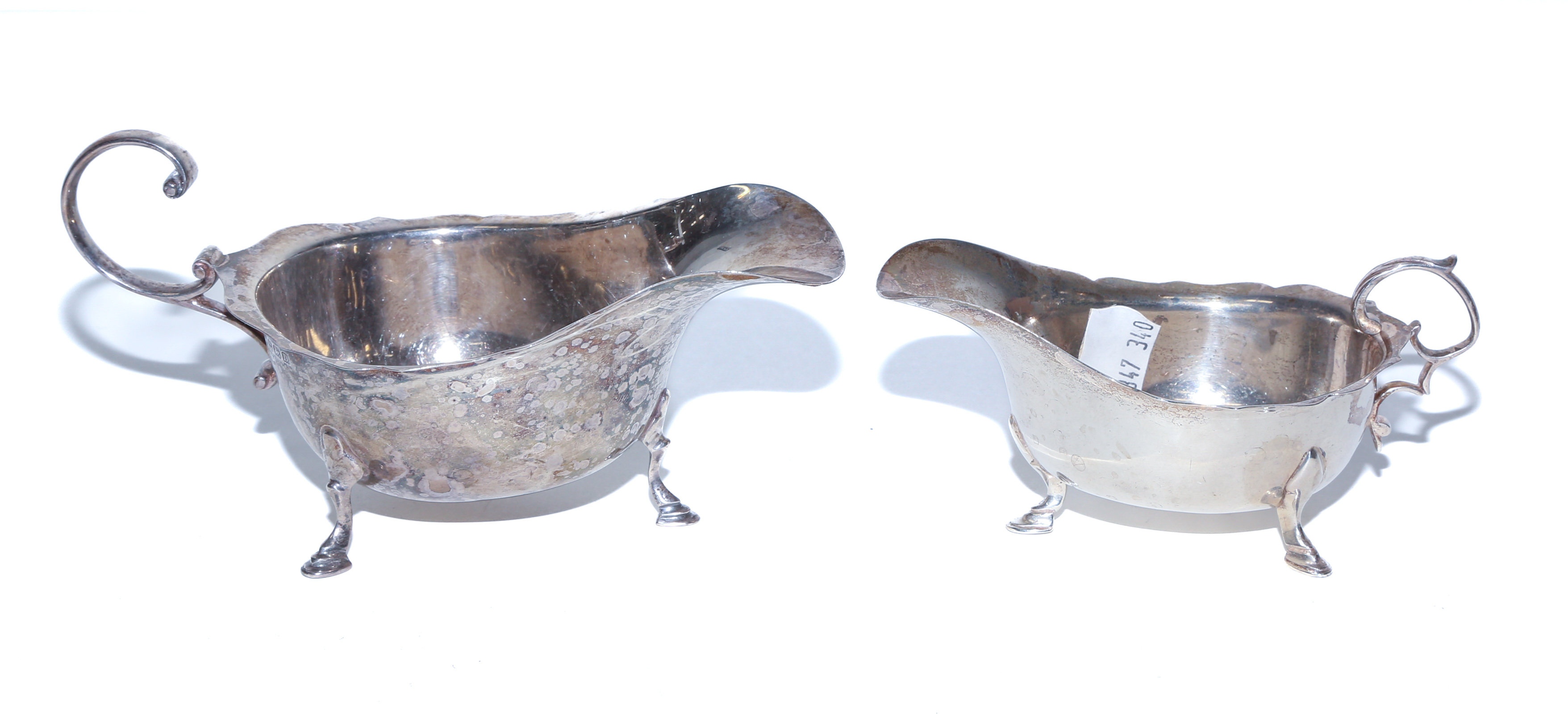 TWO GEORGE V SILVER SAUCEBOATS