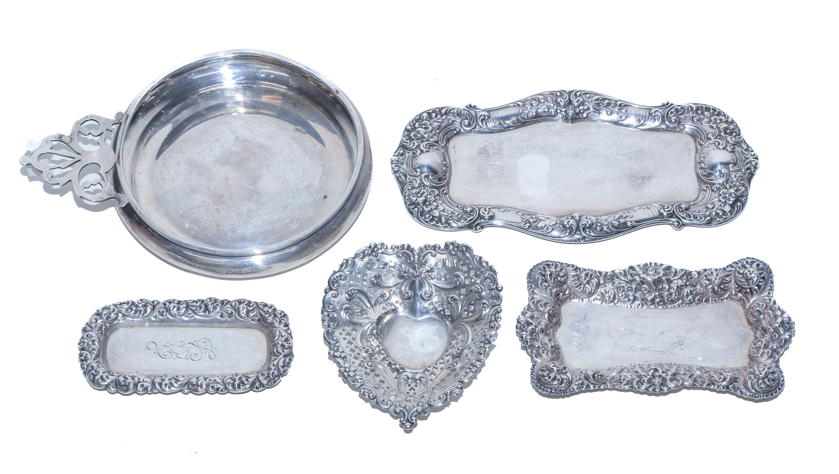 FIVE PIECES OF SMALL STERLING HOLLOWWARE 2e93a2