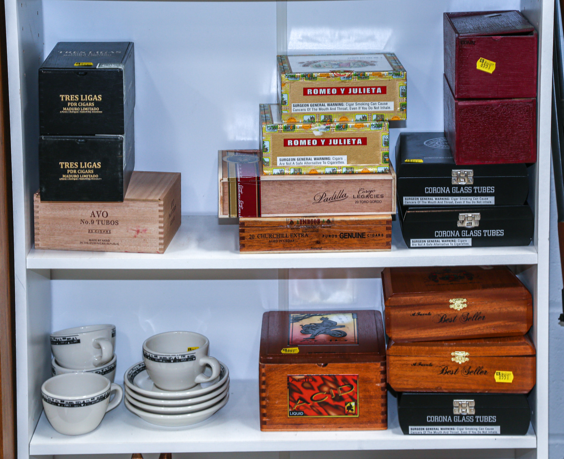 LARGE GROUP OF CIGAR BOXES Also with