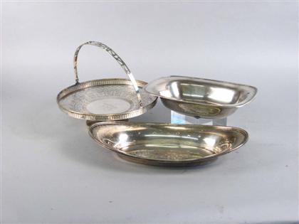 Three American sterling silver serving