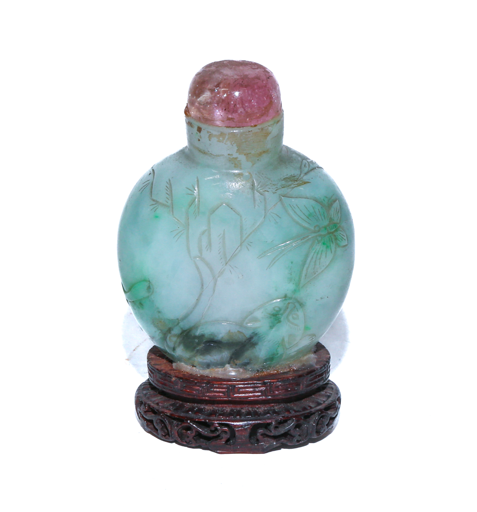 CHINESE CARVED JADE SNUFF BOTTLE 2e946b