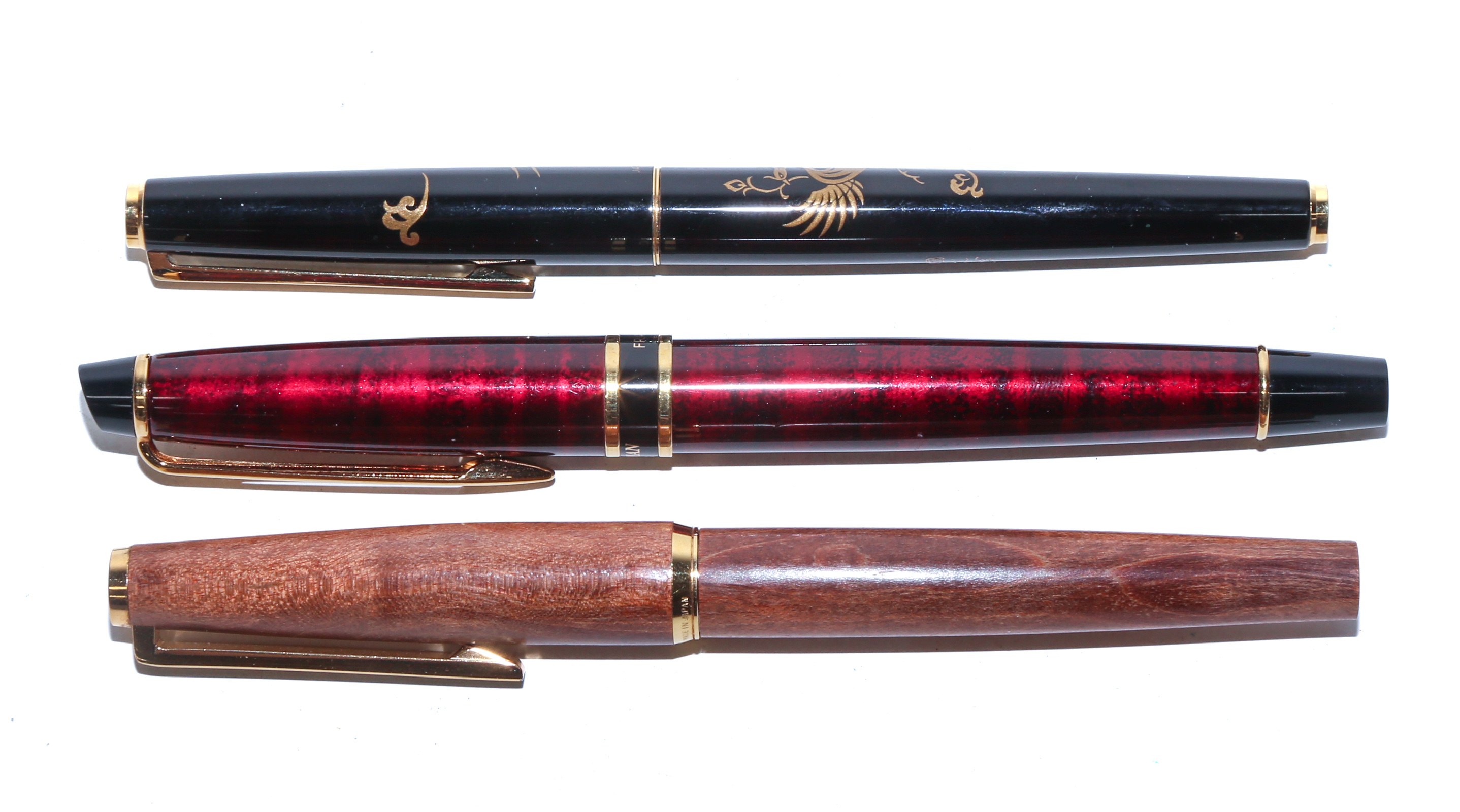 TWO PILOT FOUNTAIN PENS With a