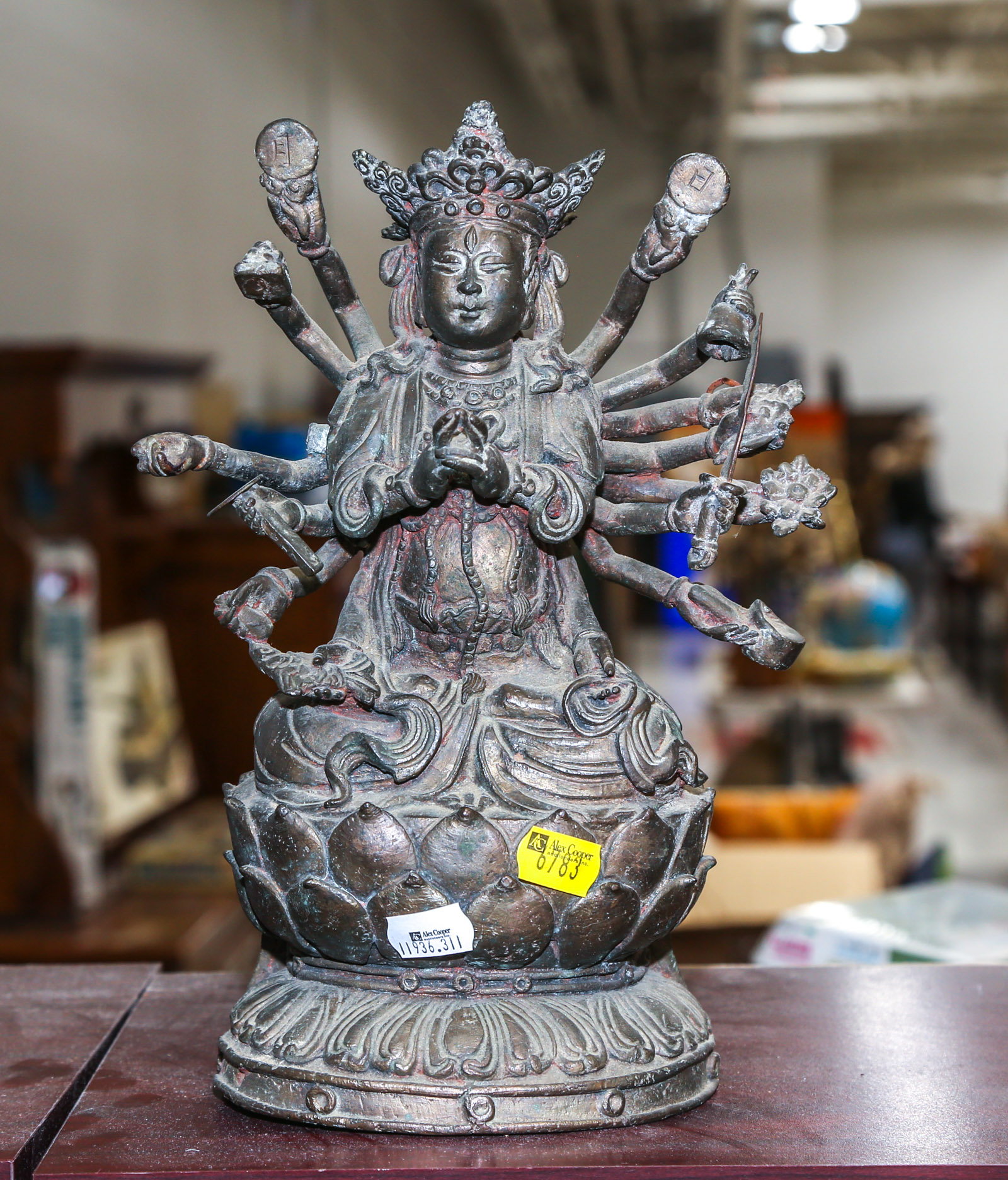 CHINESE TIBETAN STYLE BRONZE TANTRIC