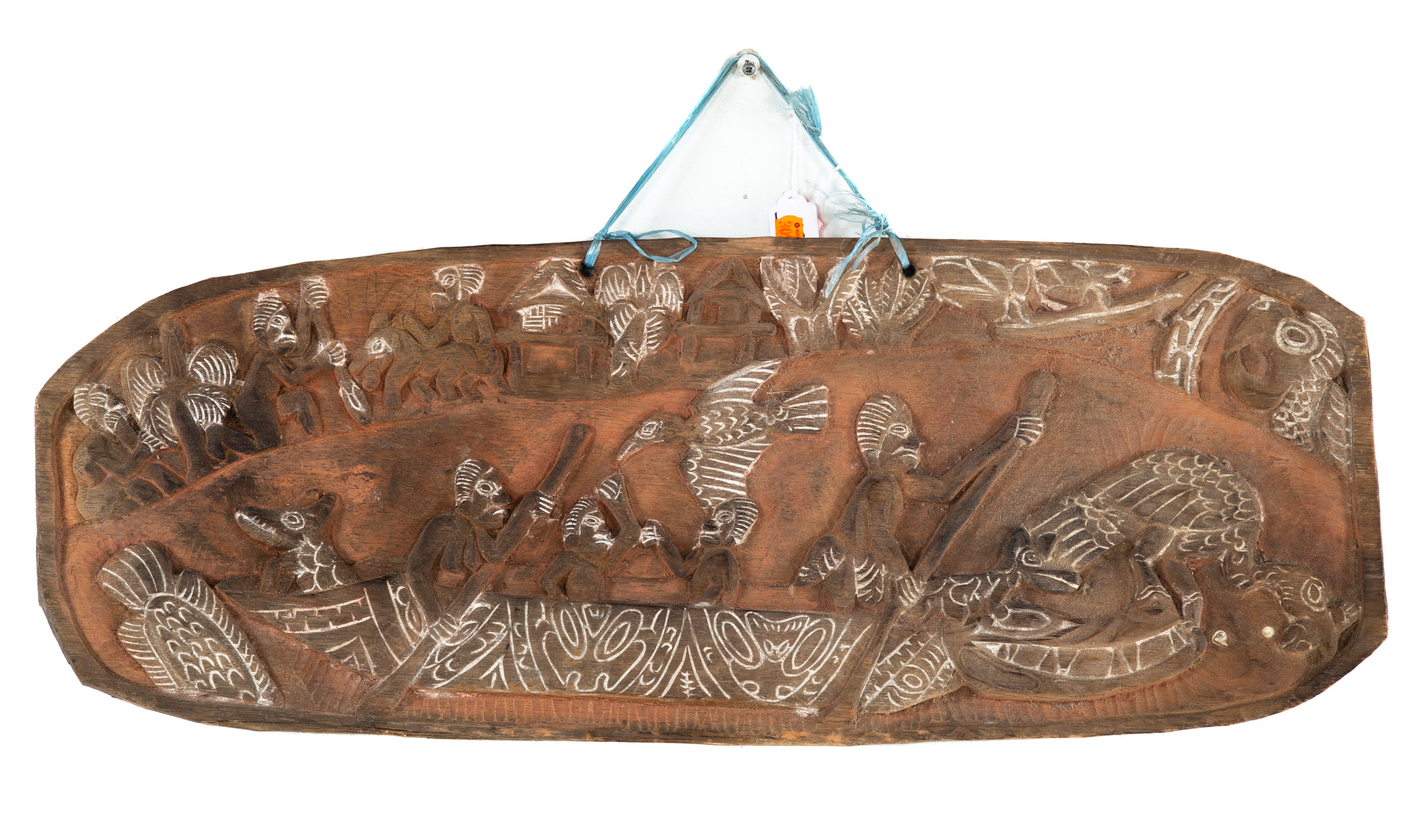NEW GUINEA CARVED WOODEN STORYBOARD
