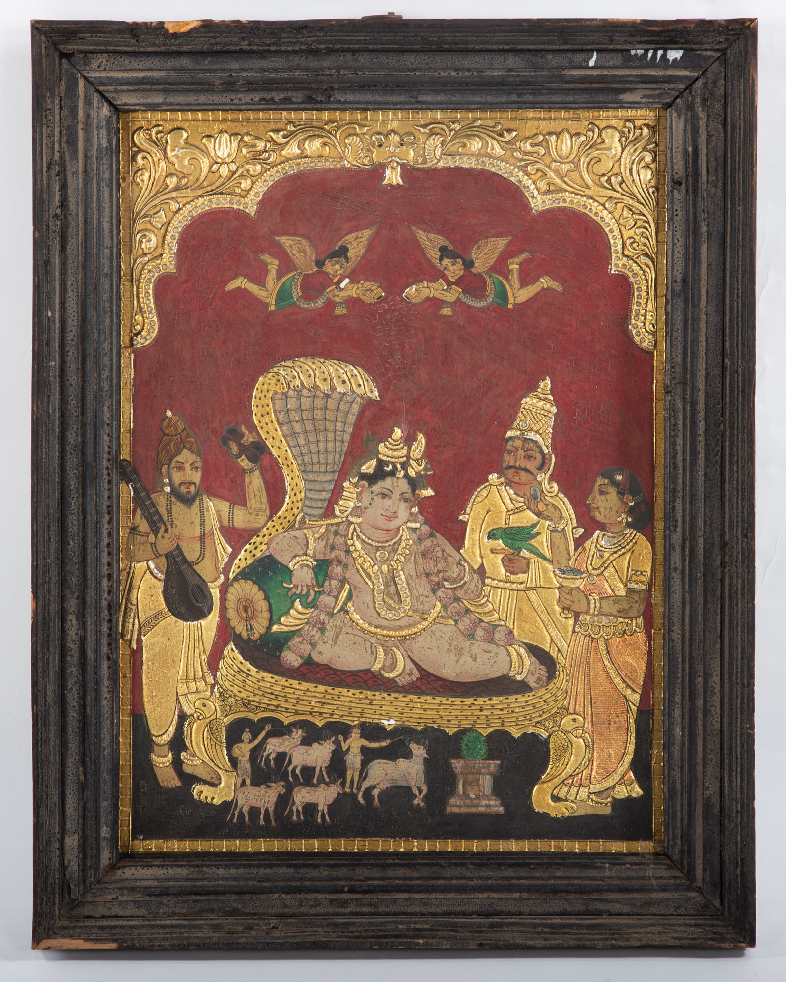 INDIAN FOLK ART IMAGE OF KRISHNA