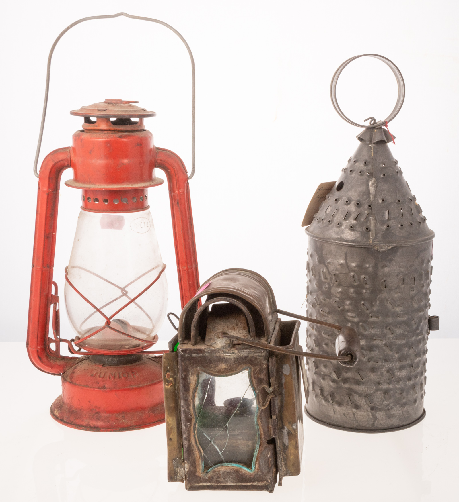 THREE ASSORTED LANTERNS Including Dietz