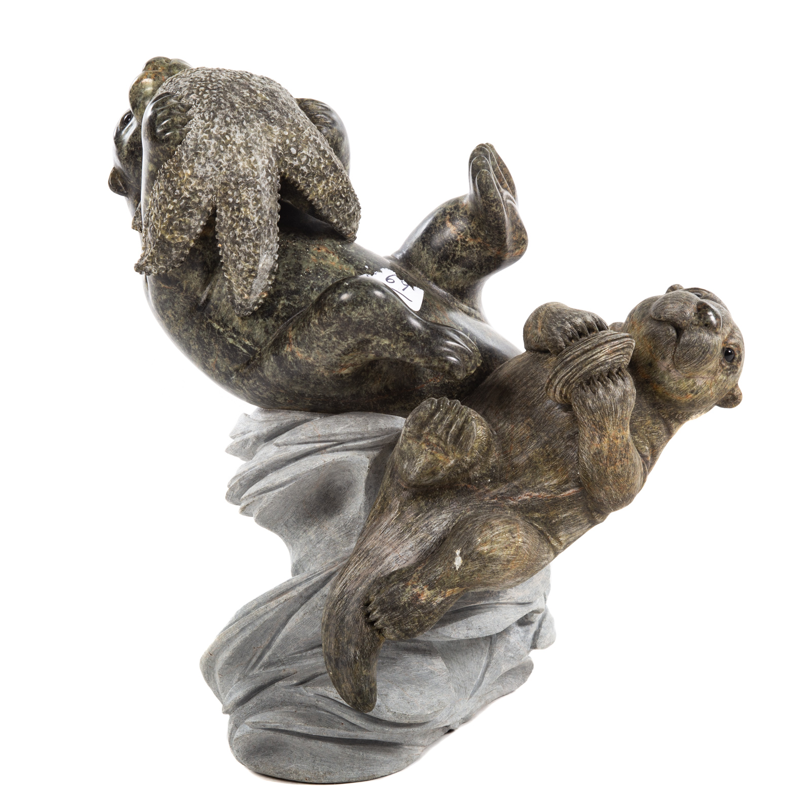 MICHAEL LORD. SEA OTTERS, SOAPSTONE