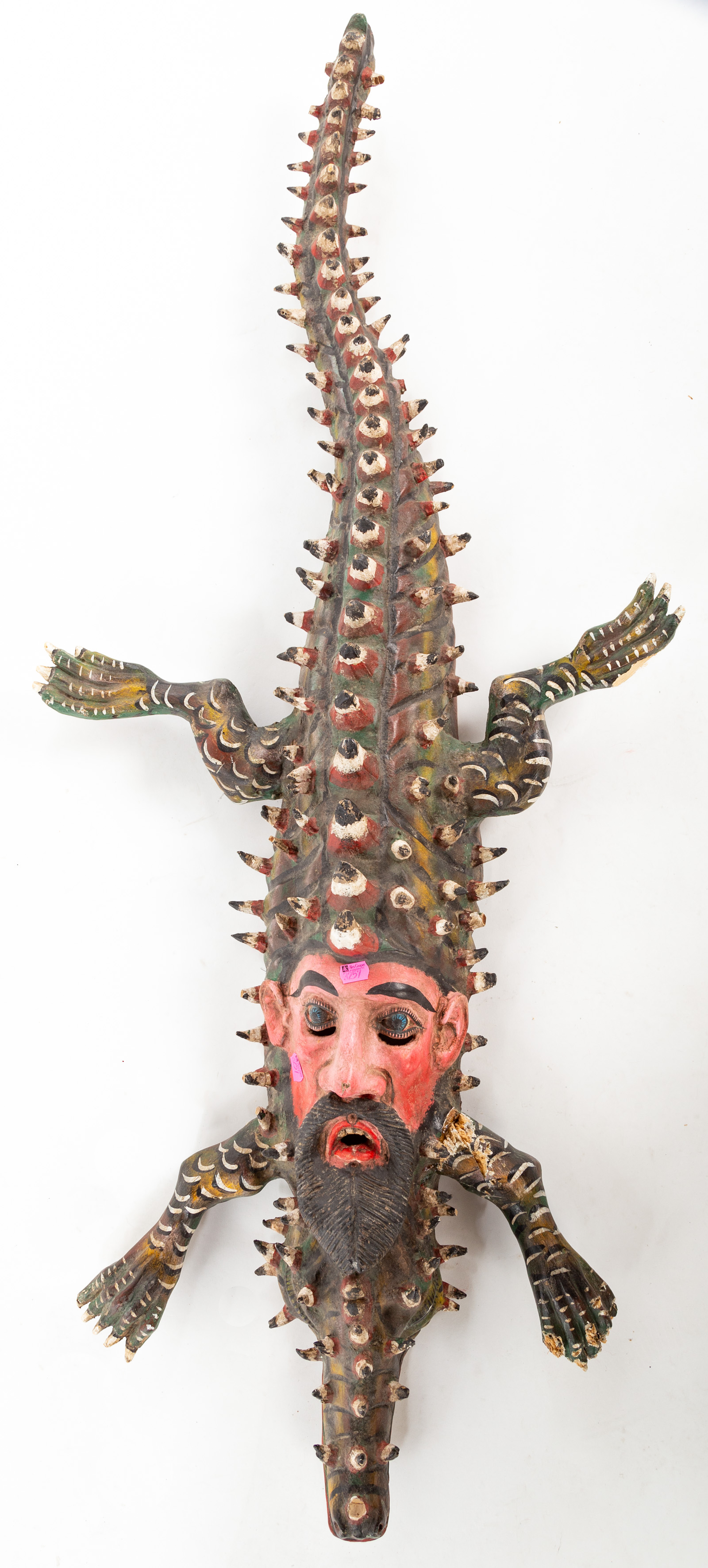 20TH C. CEREMONIAL MASK Carved