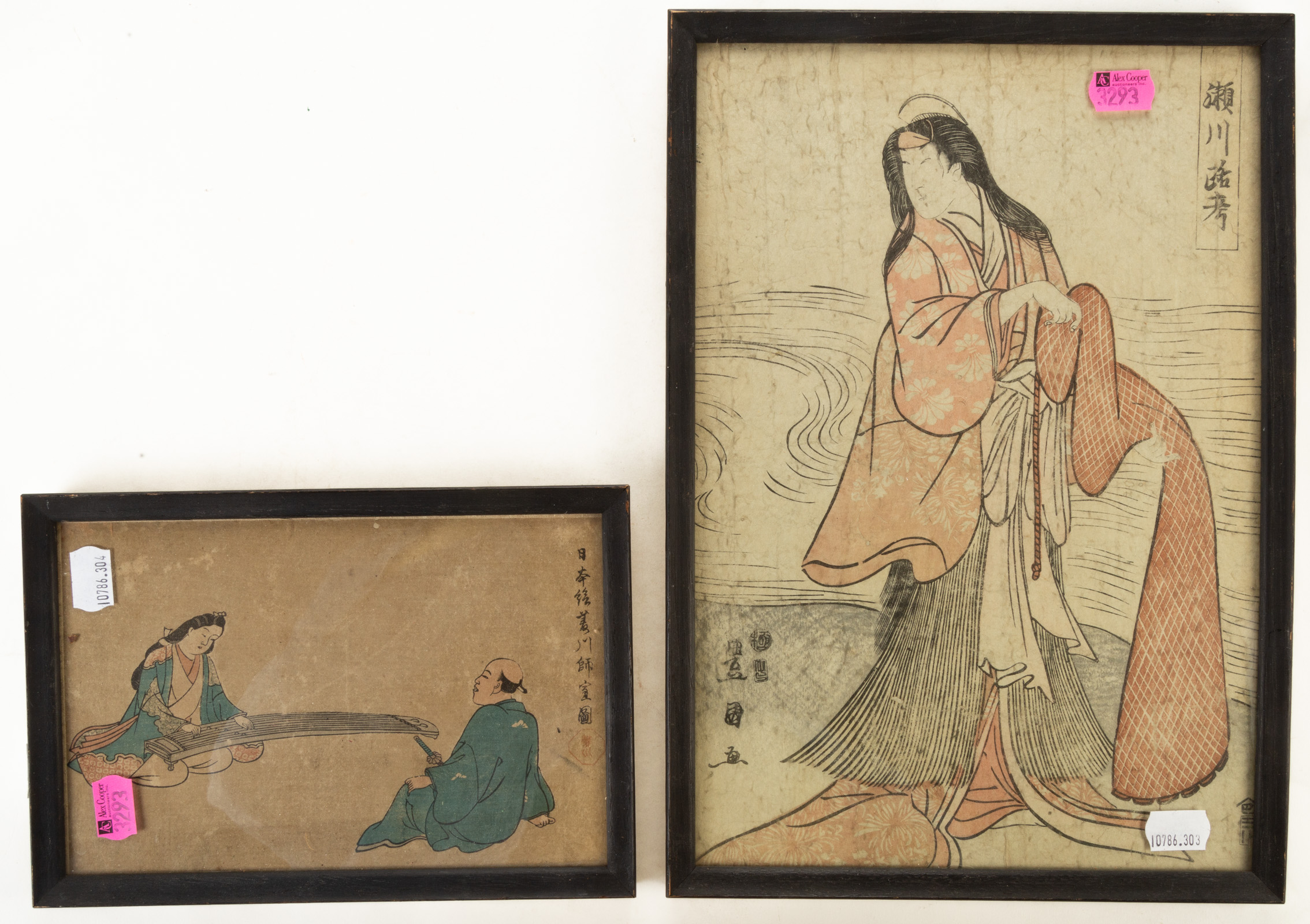 TWO JAPANESE WOODBLOCK PRINTS In the