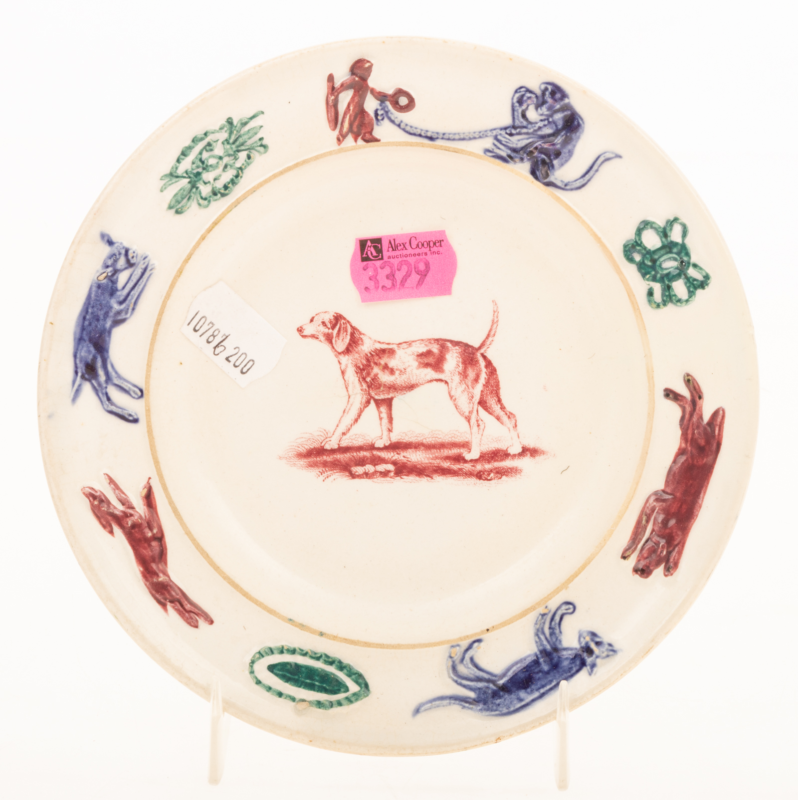 STAFFORDSHIRE CHILD'S PLATE Mid-19th