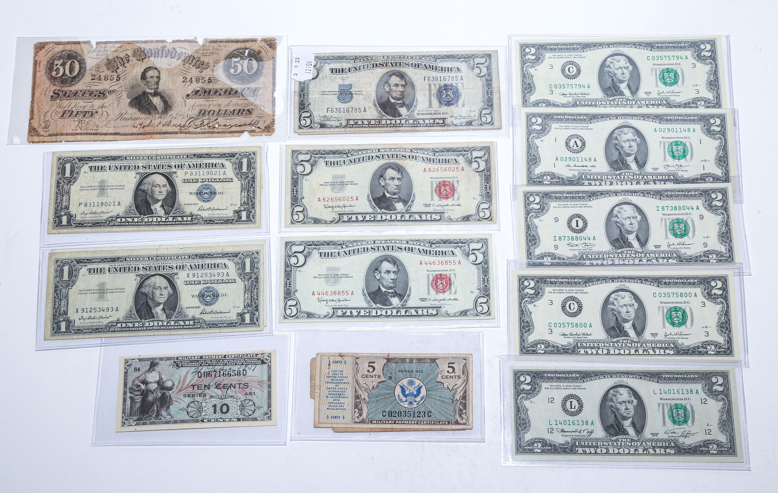 US CURRENCY COLLECTION Feb 17 $50