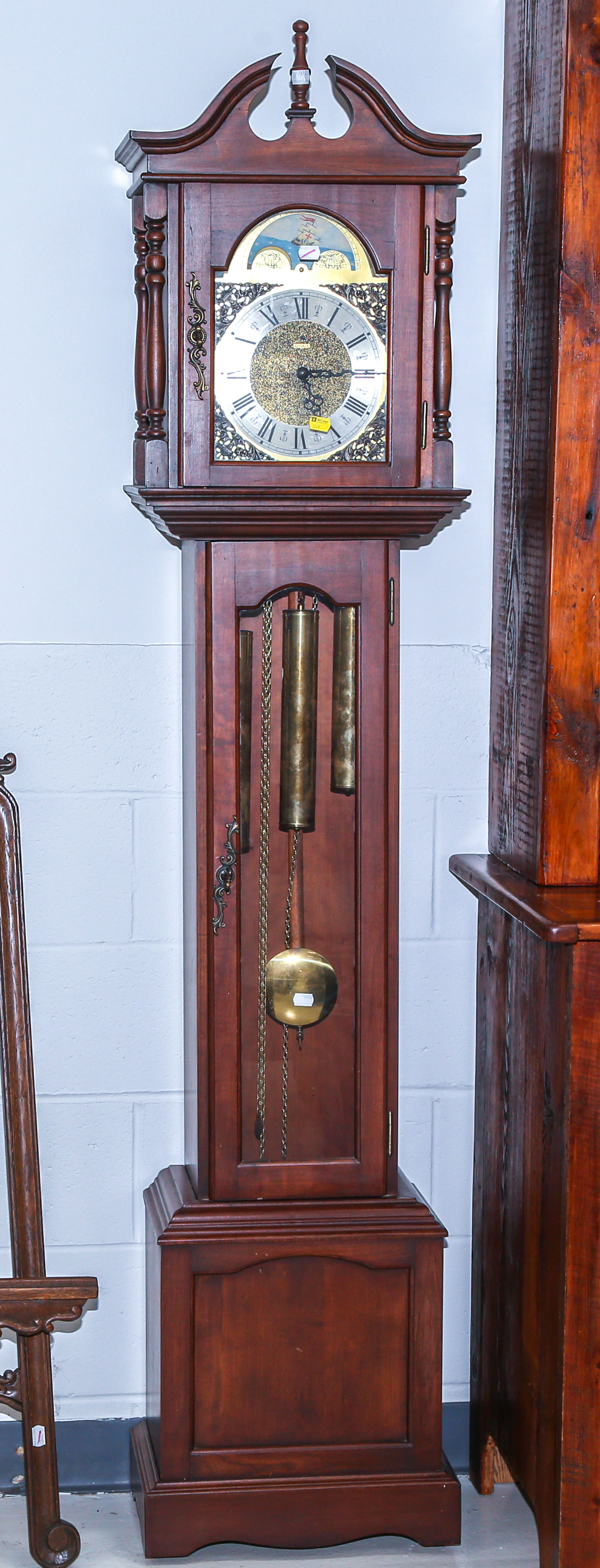 "EMPEROR" CHERRY GRANDMOTHER CLOCK