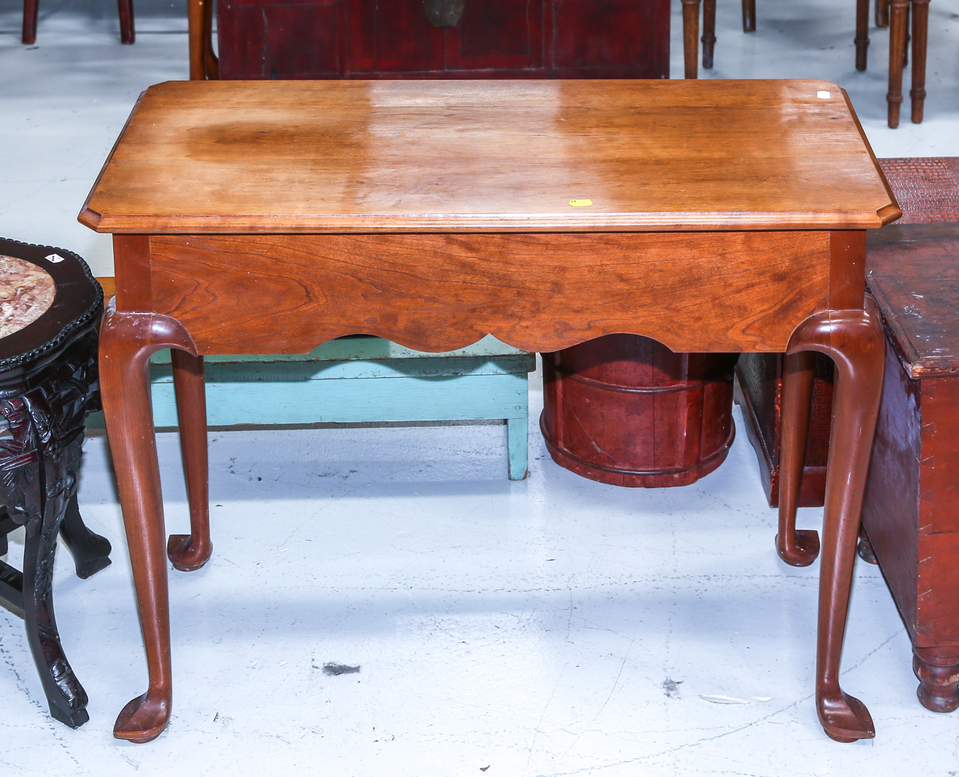 QUEEN ANNE STYLE CHERRY SOFA TABLE Later