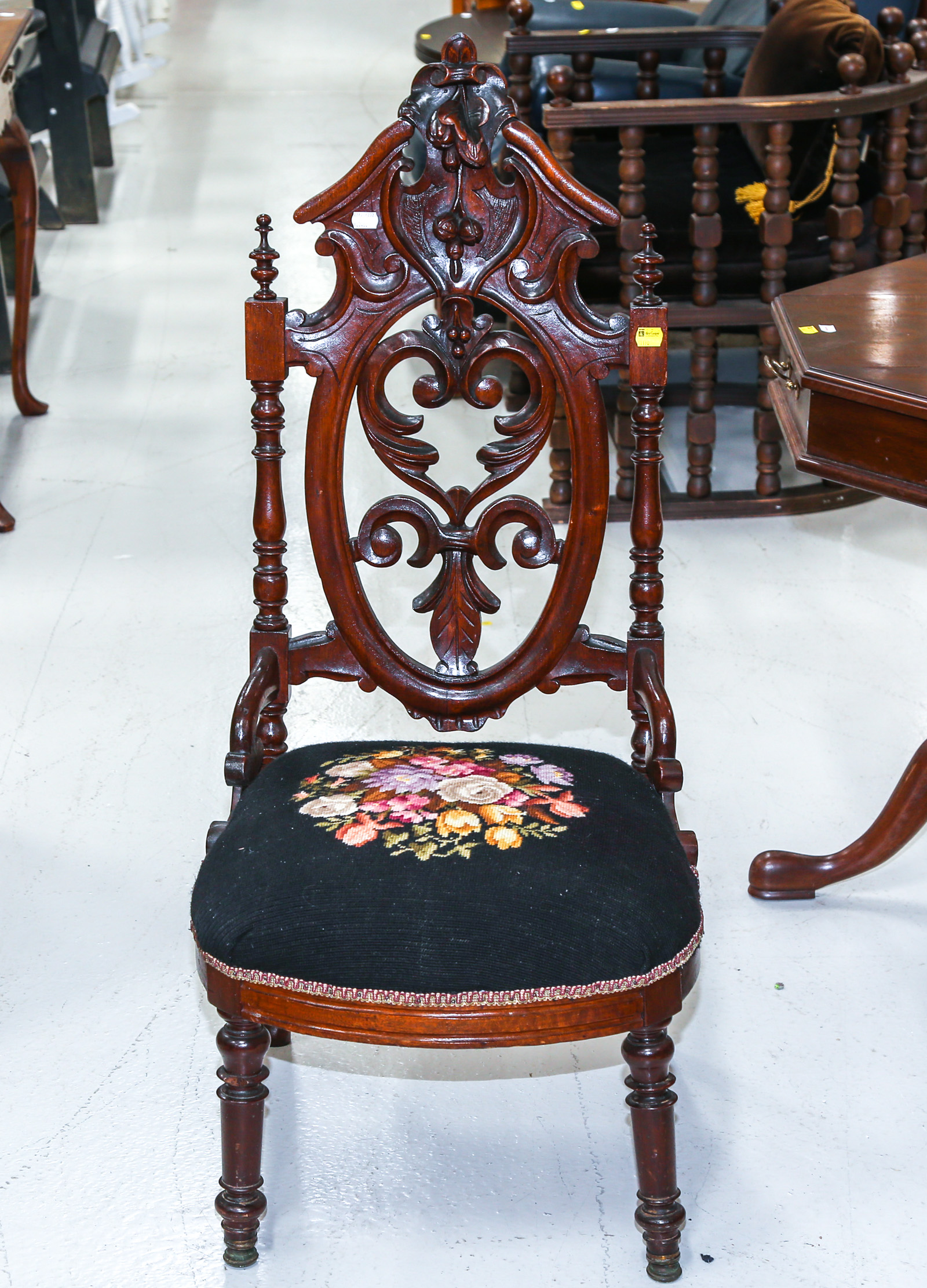 AMERICAN ELIZABETHAN REVIVAL WALNUT