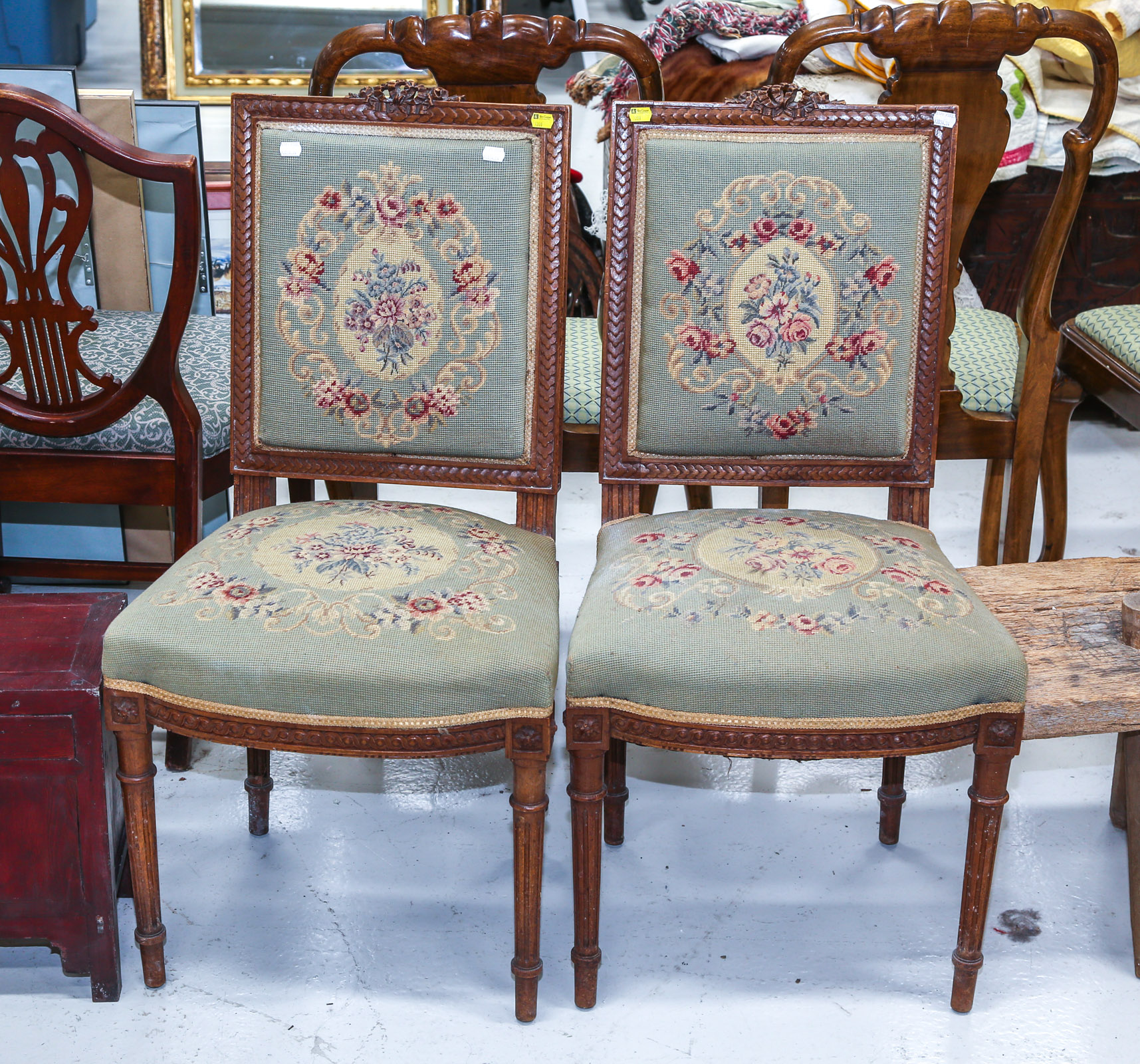 A PAIR OF LOUIS XVI STYLE SIDE