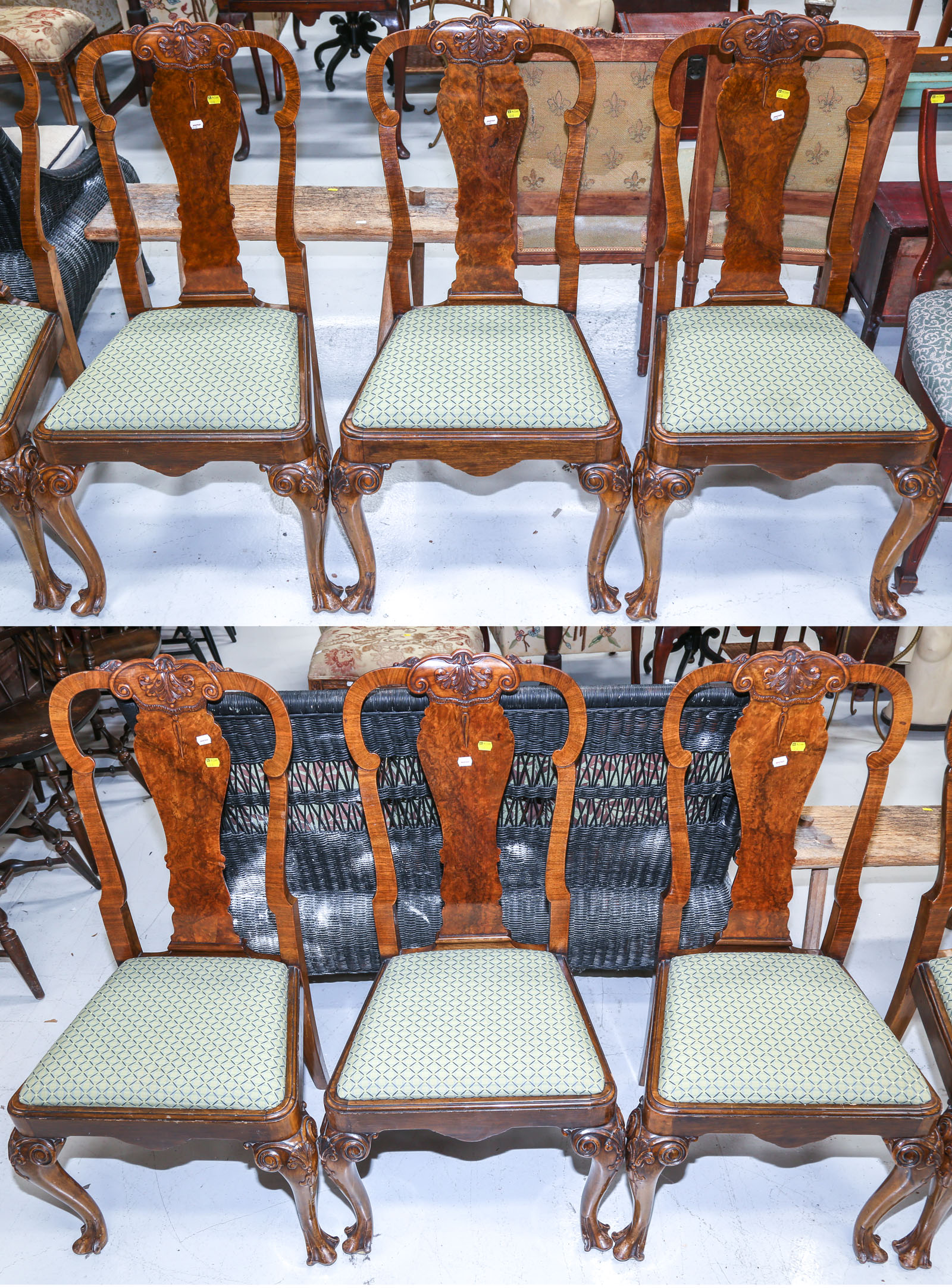 SET OF SIX BAROQUE STYLE DINING 2e96d9