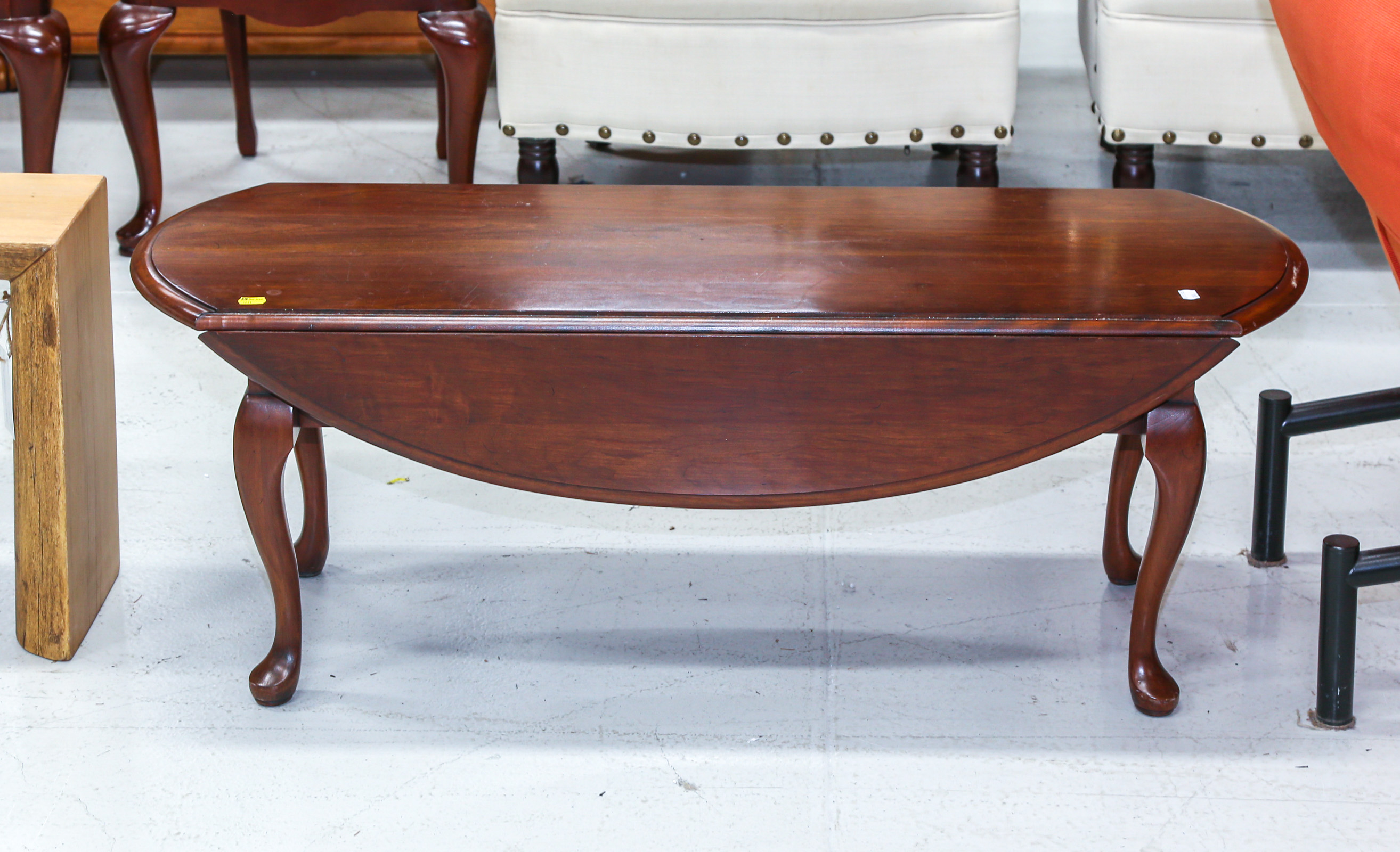 QUEEN ANNE STYLE CHERRY COFFEE TABLE