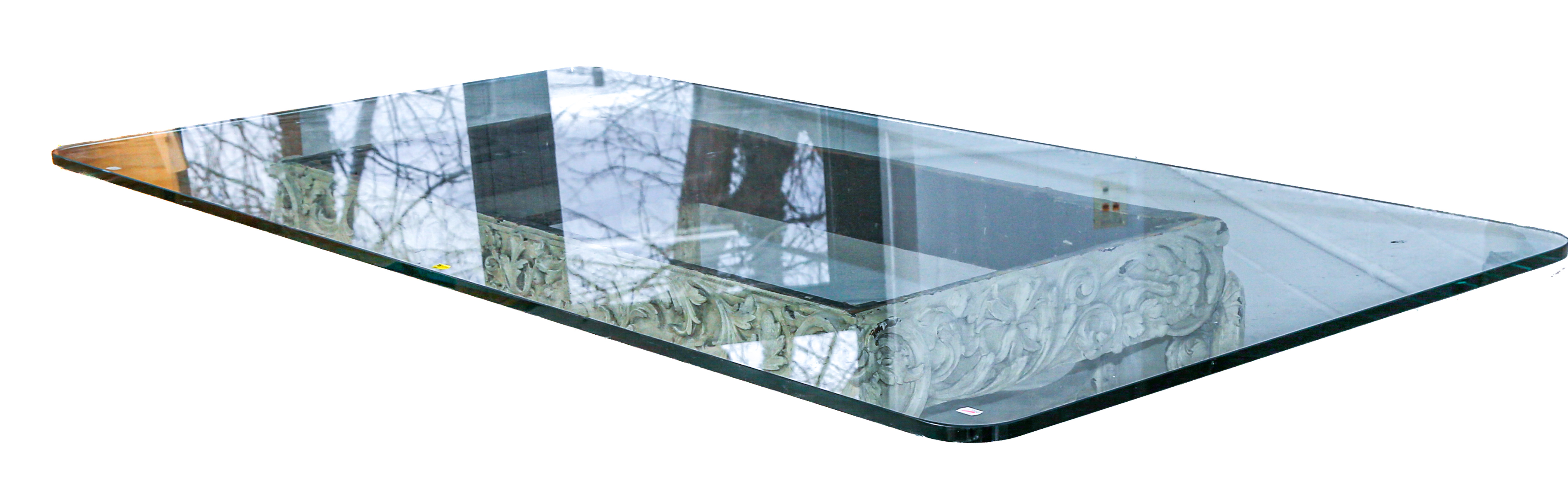 LARGE GLASS TABLETOP .