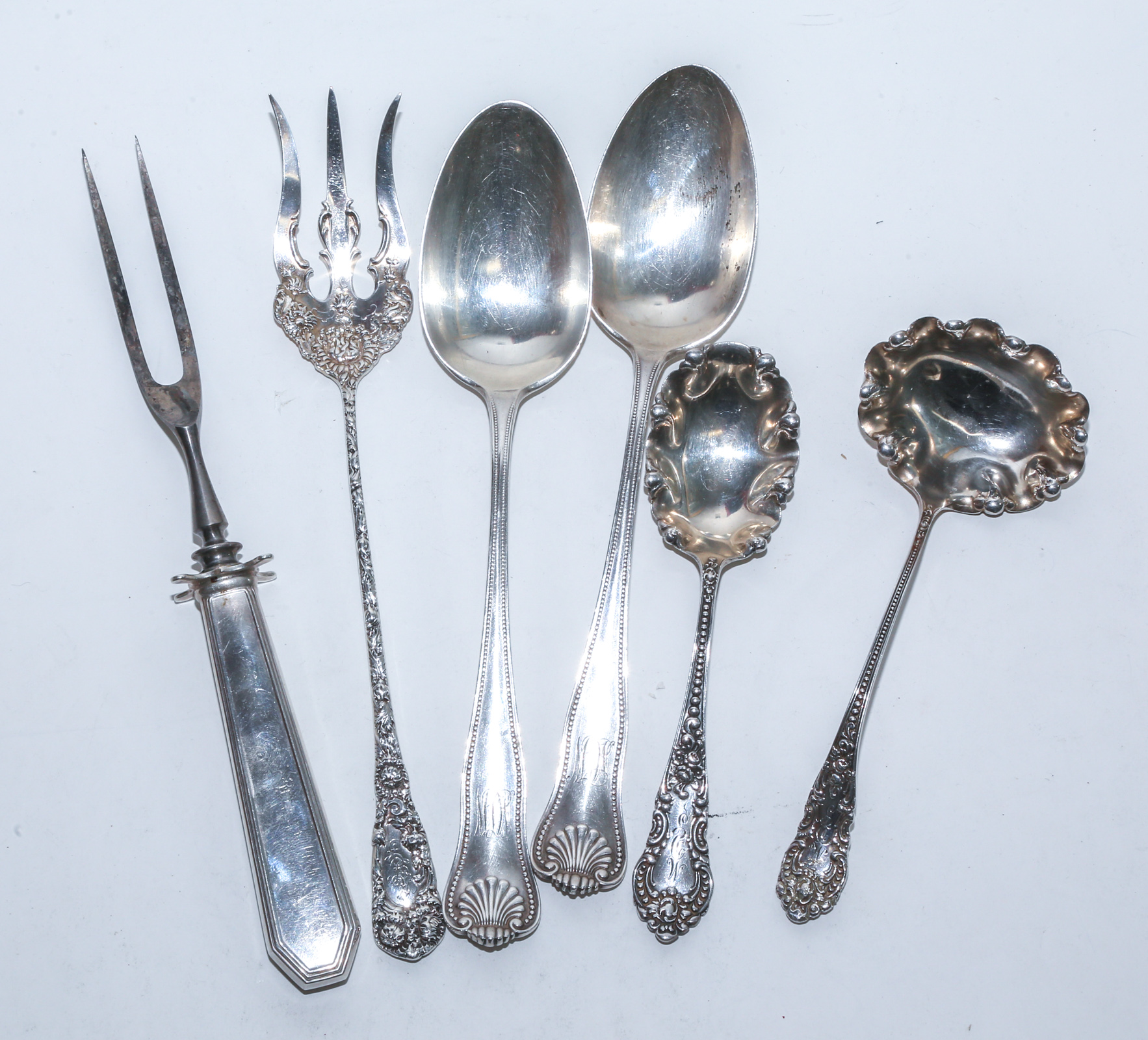 COLLECTION OF STERLING SERVING PIECES