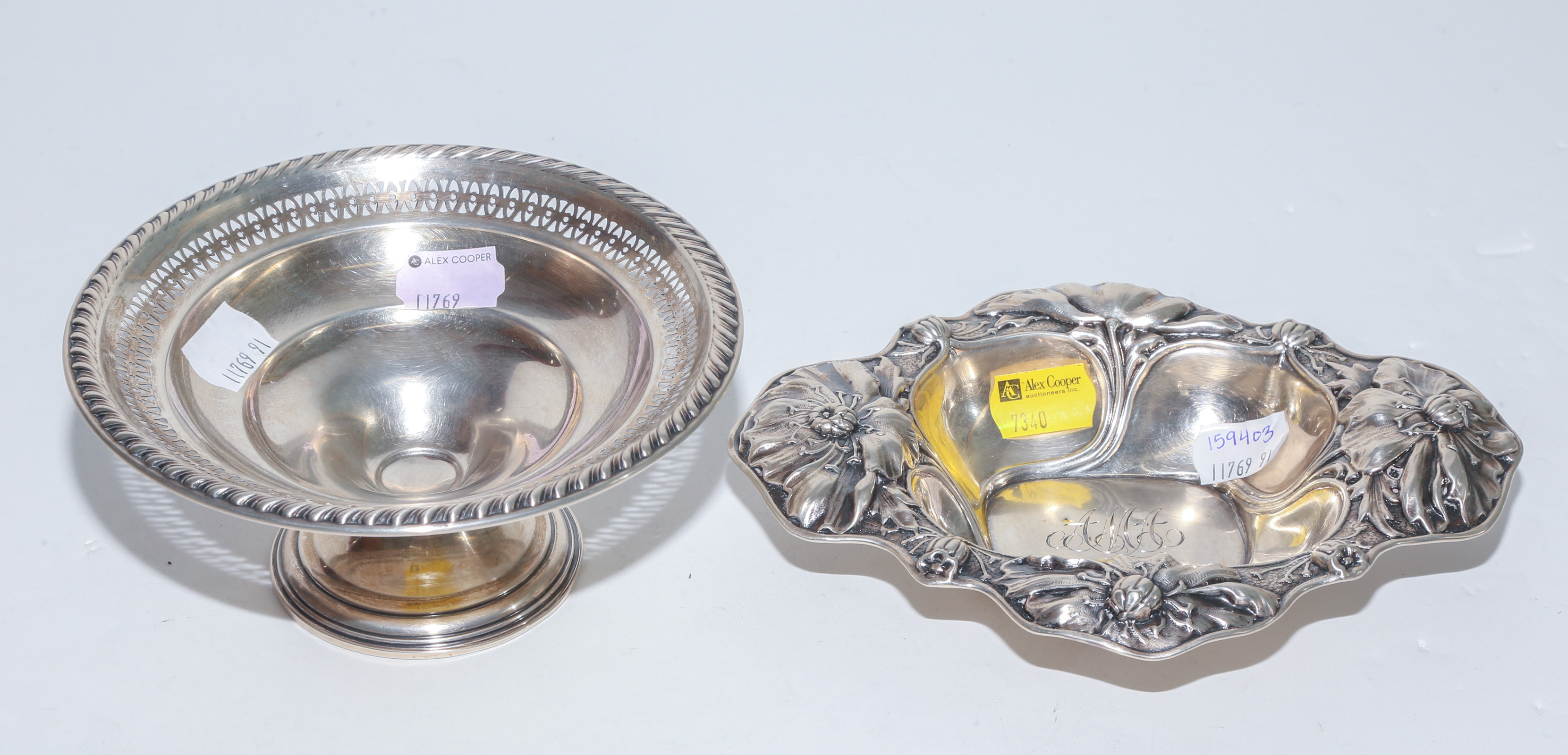 TWO PIECES OF STERLING HOLLOWWARE