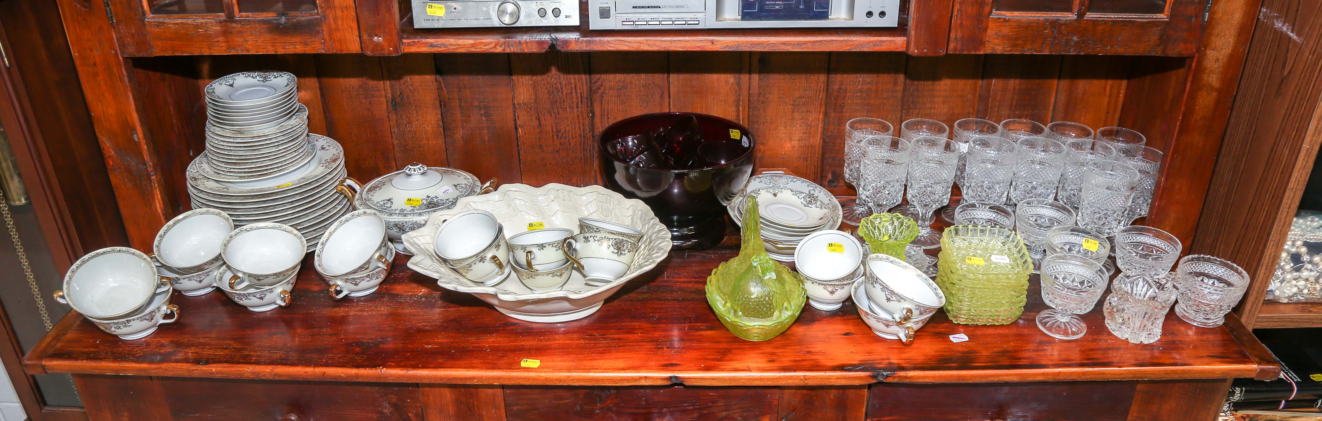 ASSORTED CHINA & GLASSWARE Including