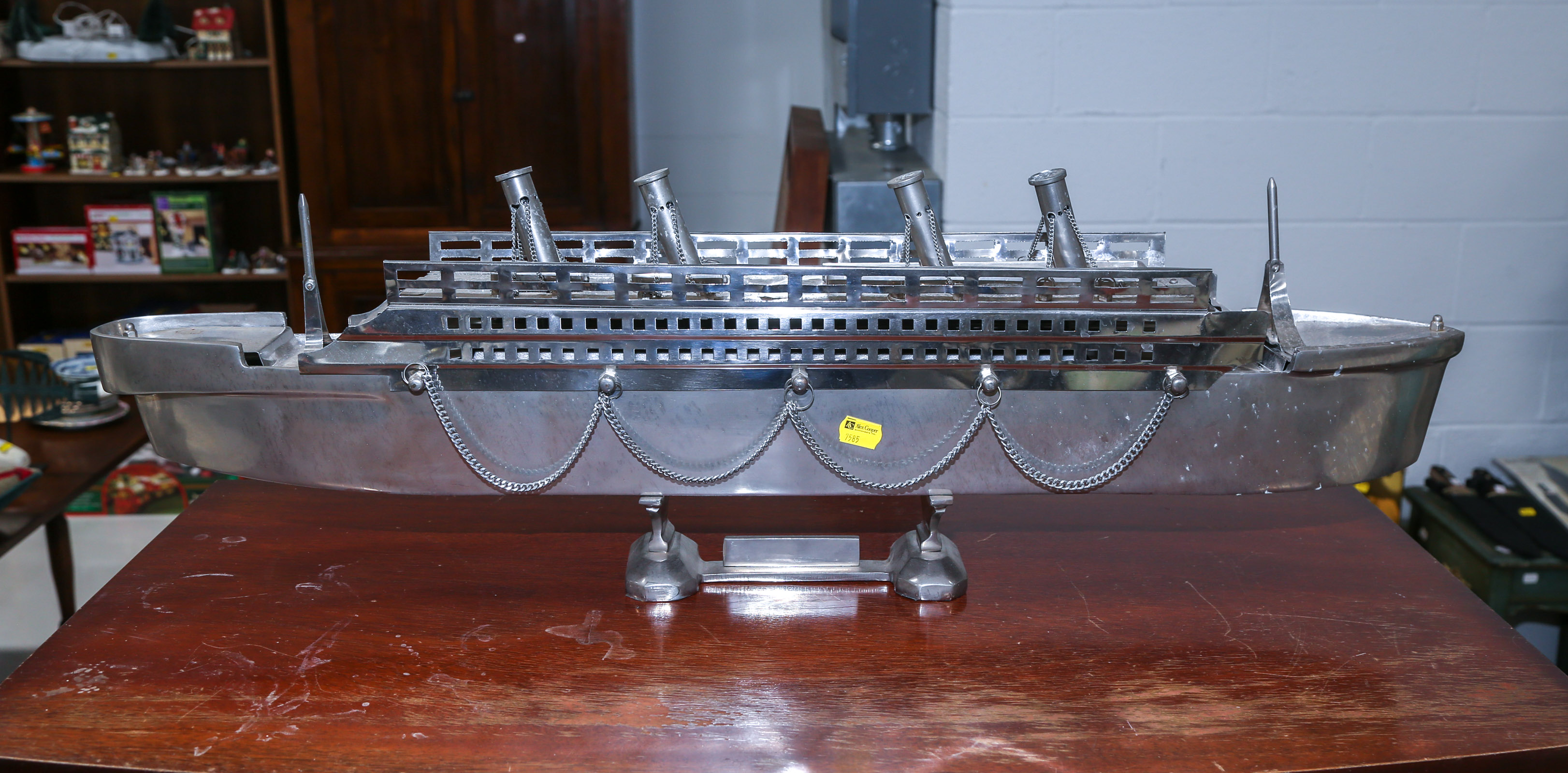 "ALUMINUM TITANIC" STEAM SHIP MODEL