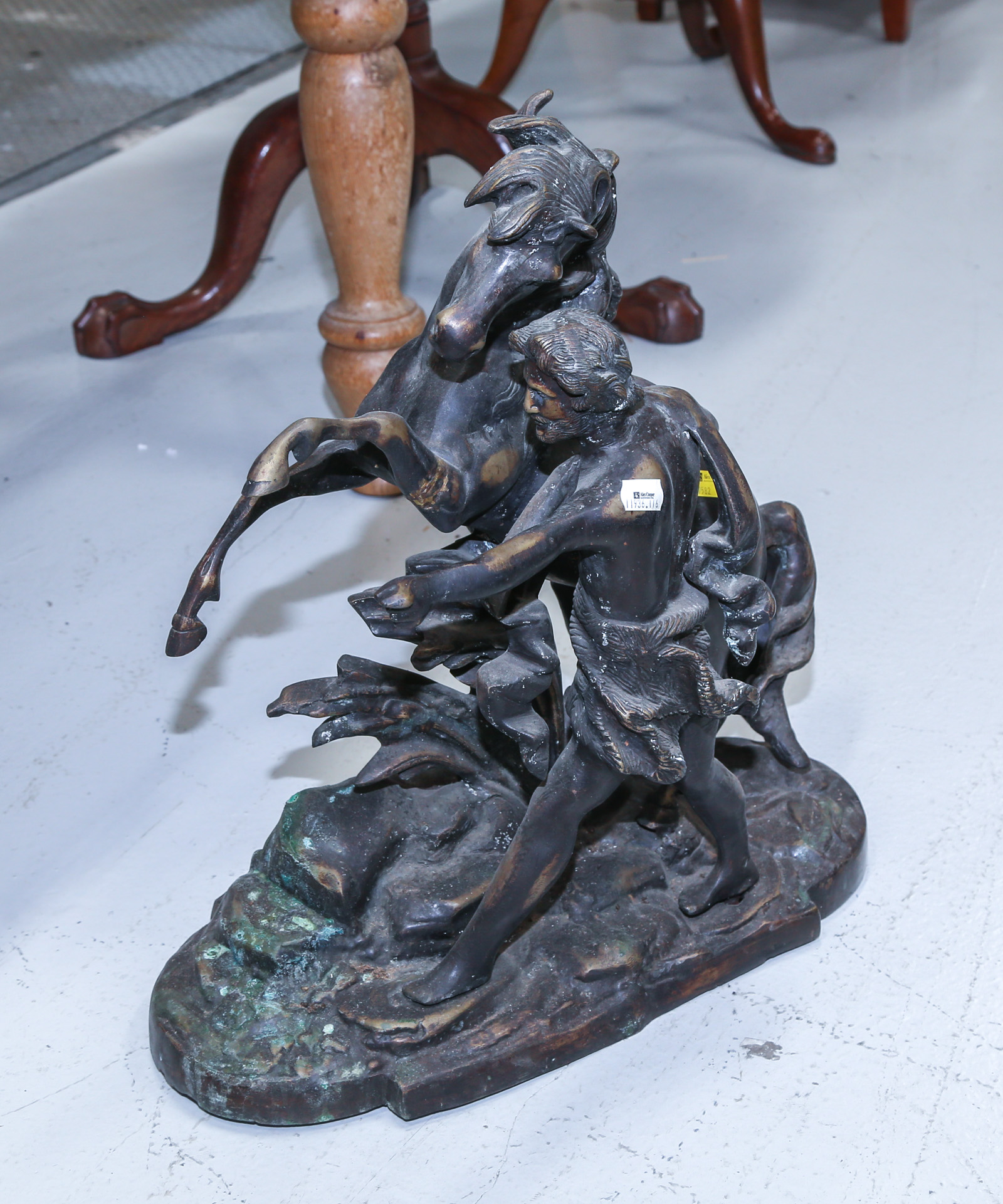 PATINATED BRONZE HORSE FIGURAL
