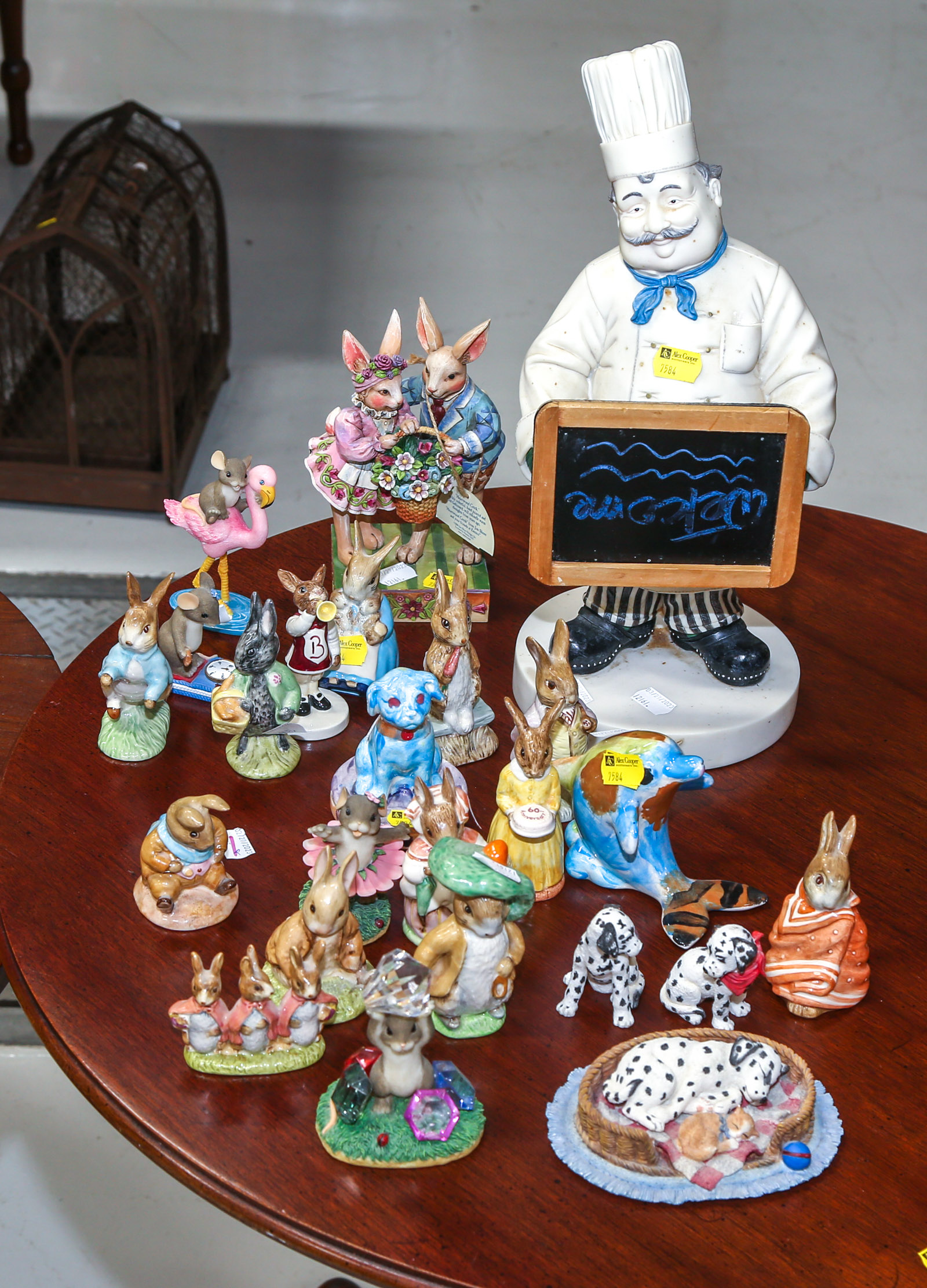 GROUP OF BESWICK RABBITS With other