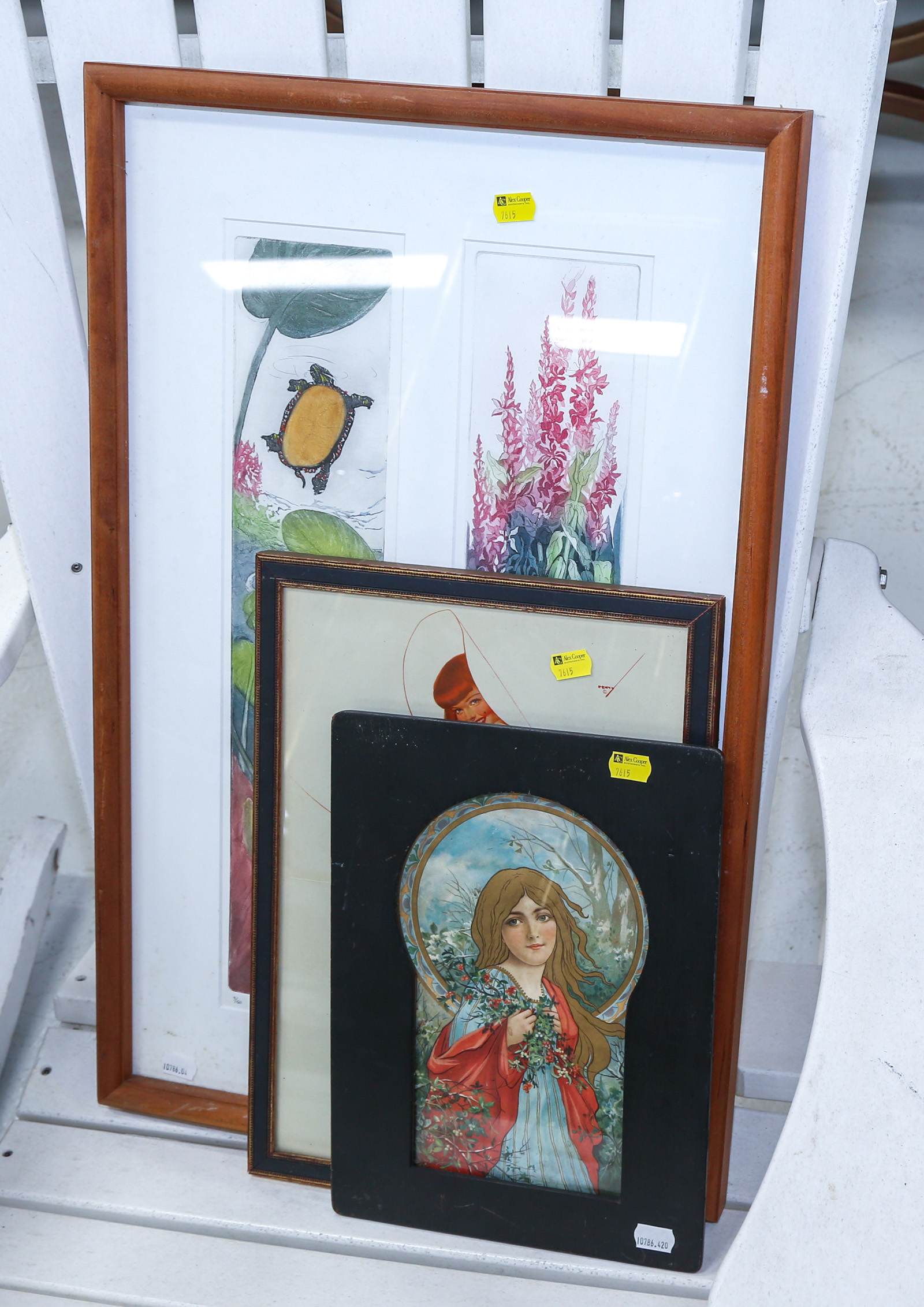 FOUR ASSORTED ARTWORKS Including 2e97f9