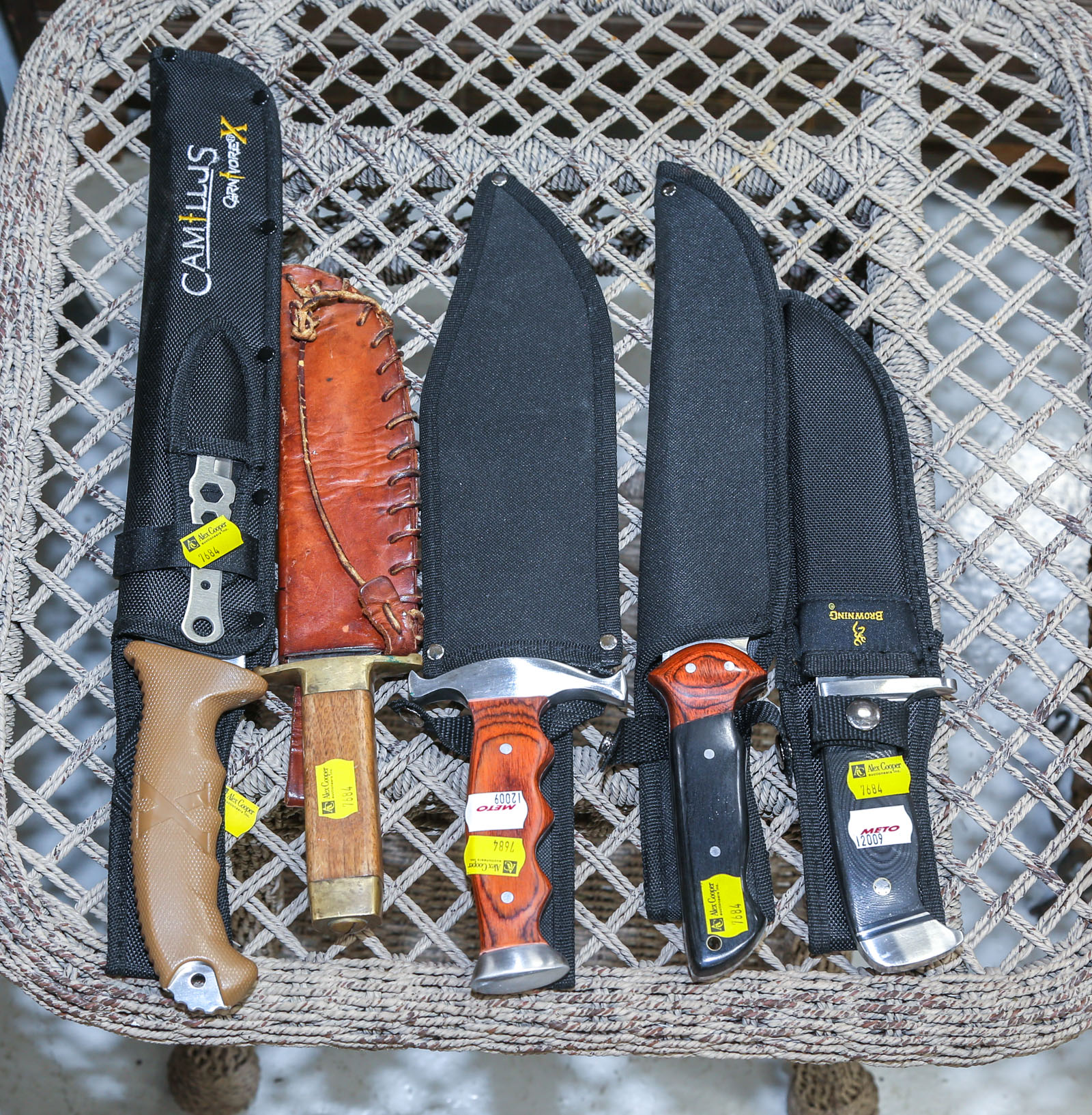 FIVE ASSORTED KNIVES Including