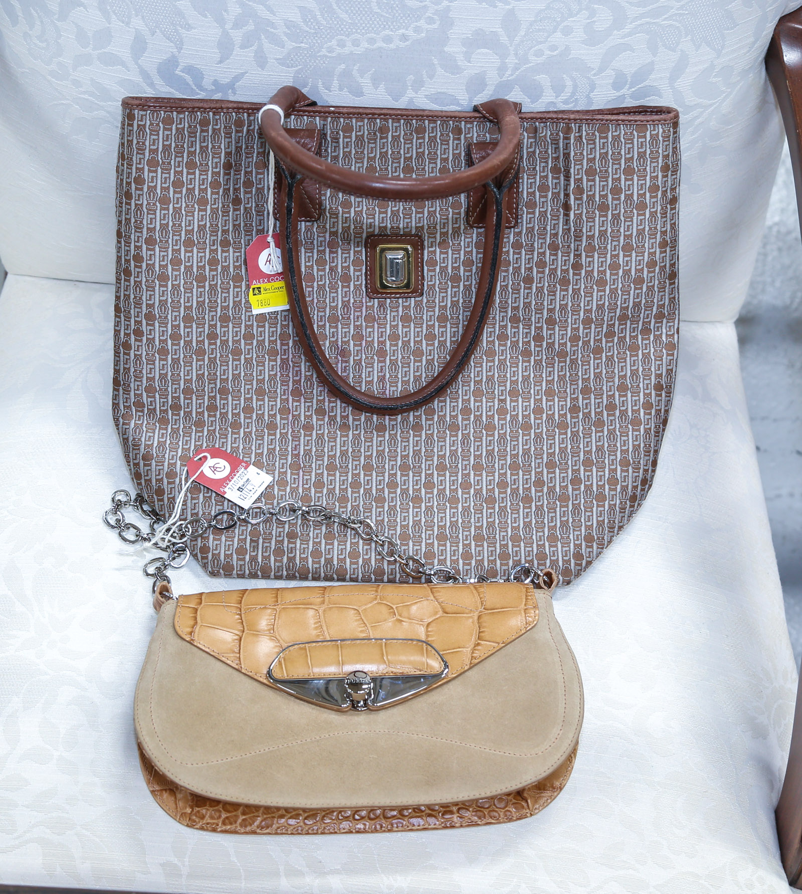 A JUDITH LEIBER & FURLA HANDBAGS