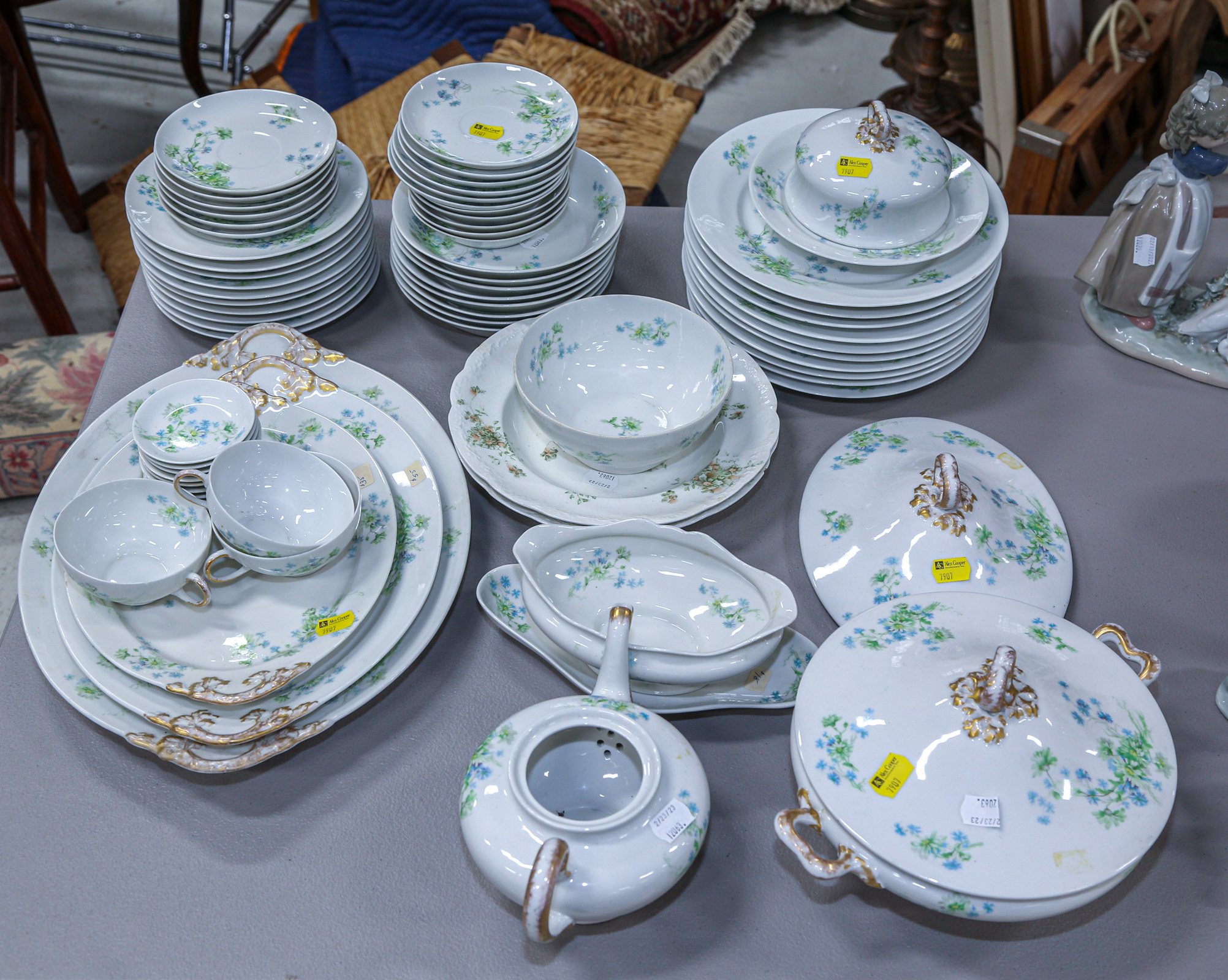 W. GUERIN LIMOGES PARTIAL DINNER SERVICE